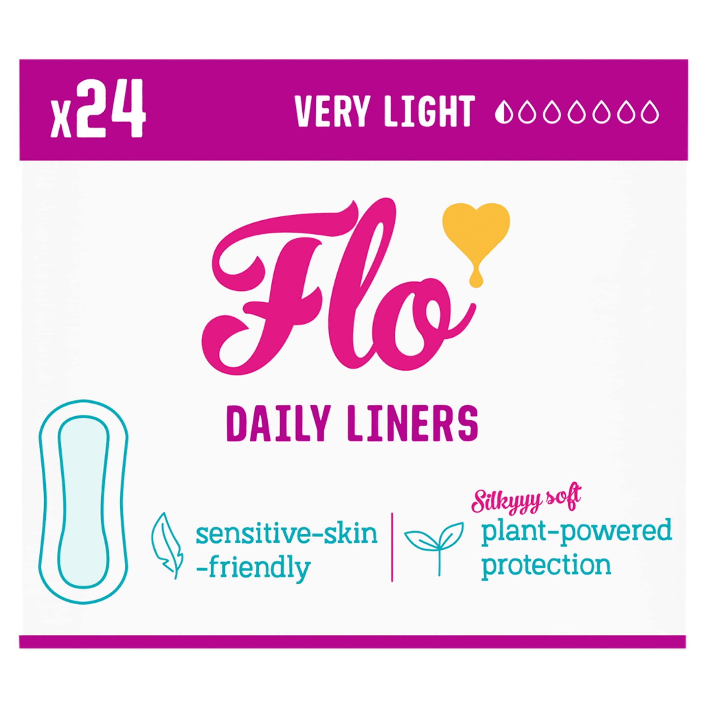 Flo Wrapped & Ultra Thin Bamboo Liners 24 Pack