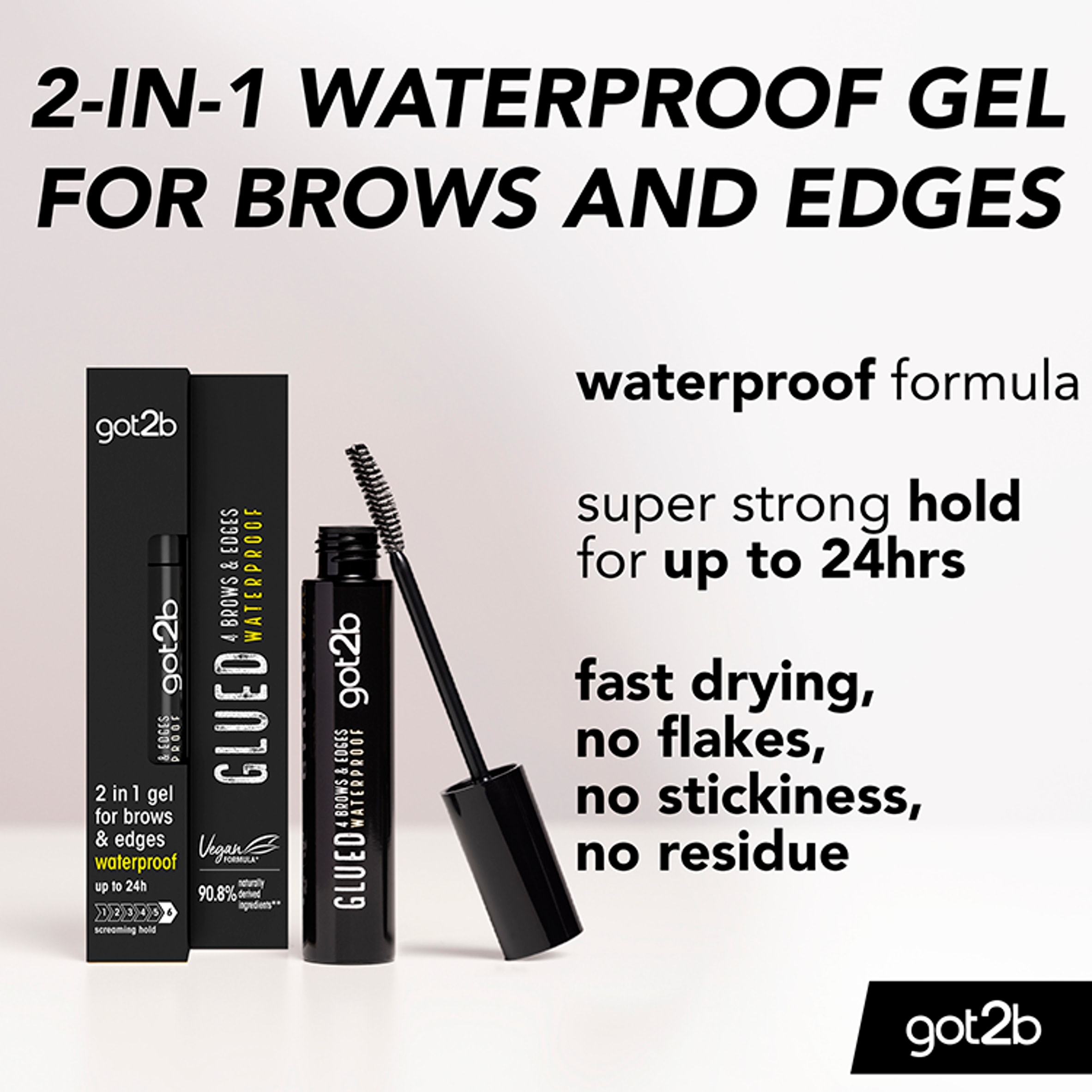 GOT2B Glued for Brows & Edges Waterproof Eyebrow Gel 16ml thumbnail 2