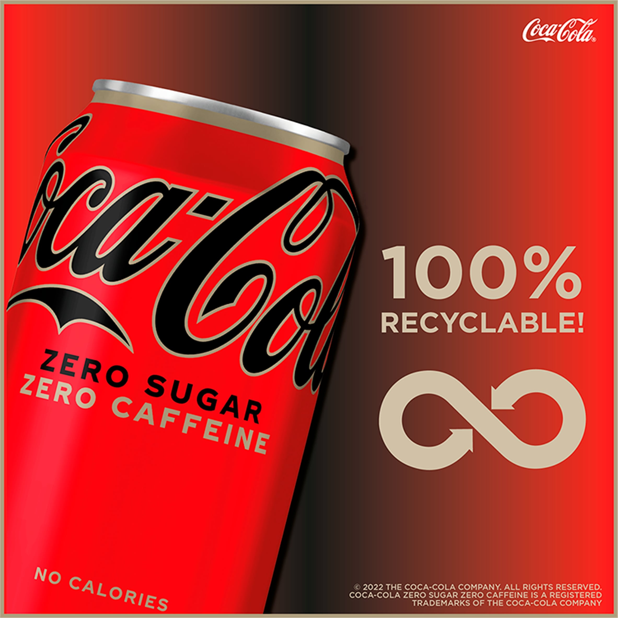 Coca-Cola Zero Sugar Zero Caffeine Soft Drink 24 x 330ml thumbnail 3
