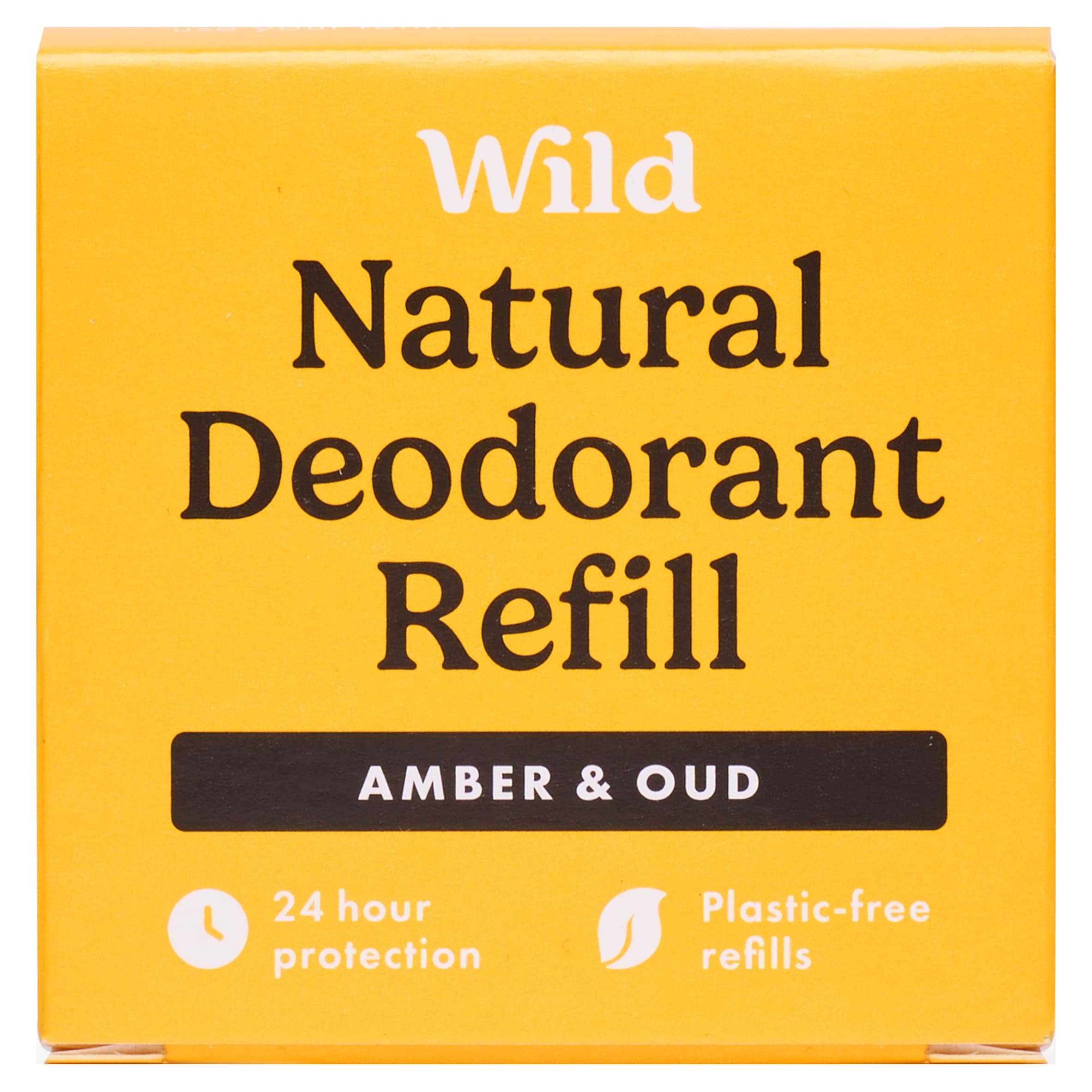 Wild Natural Deodorant Refill Amber & Oud 40g