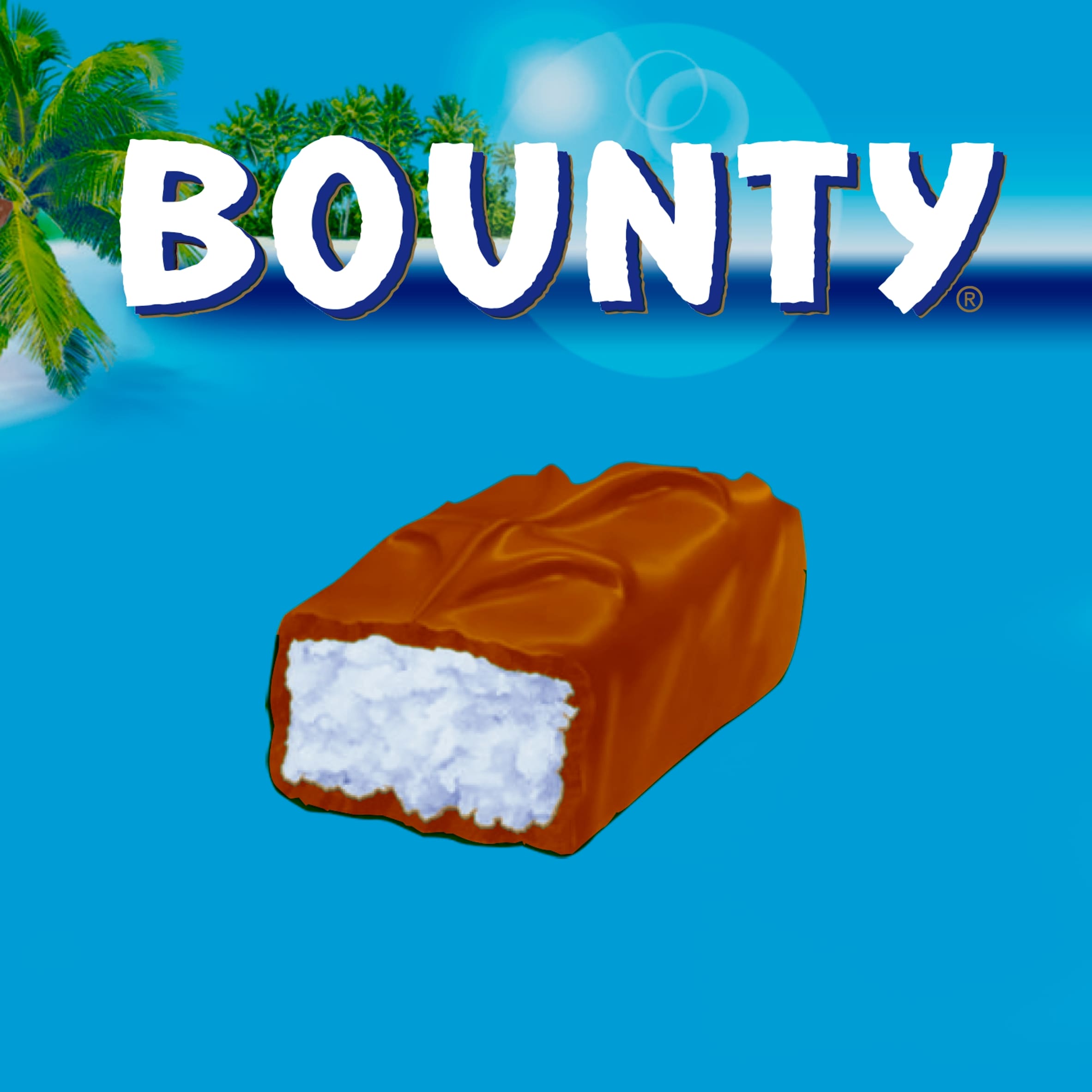 Bounty Coconut & Milk Chocolate Duo Bars Multipack 4 x 57g thumbnail 2