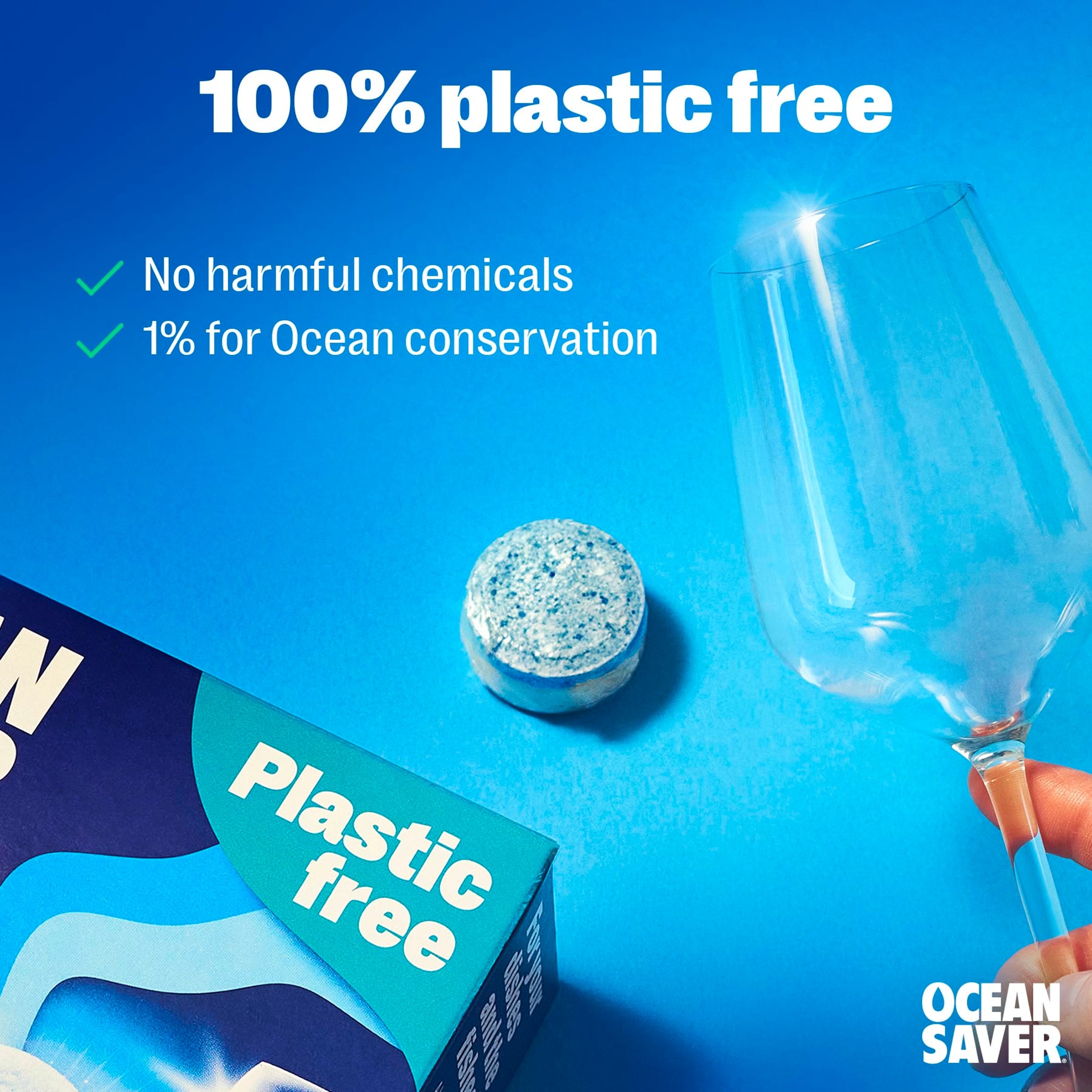 OceanSaver Plastic Free Eco Dishwasher Tablets 30 Pack 420g thumbnail 3