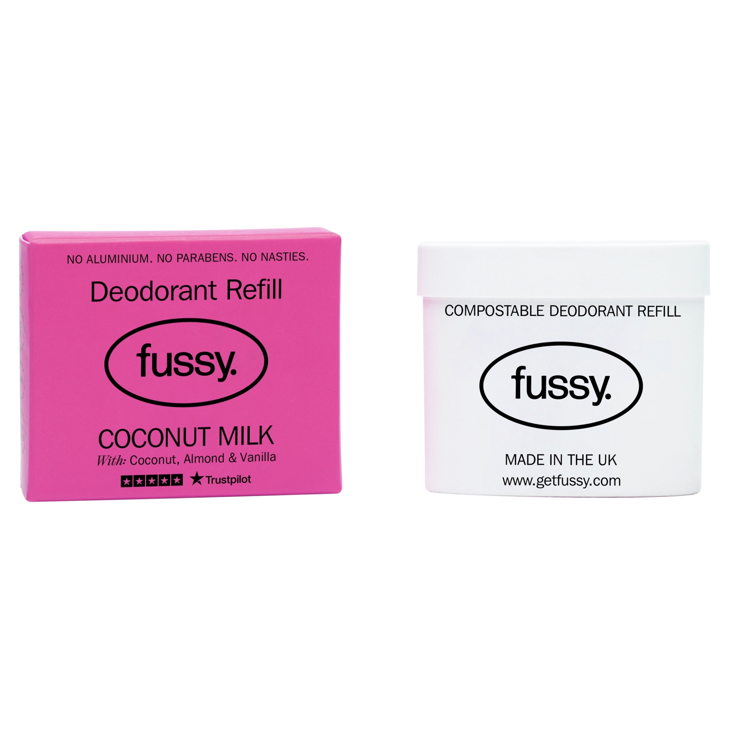 Fussy Natural Deodorant Refill Coconut Milk 40g
