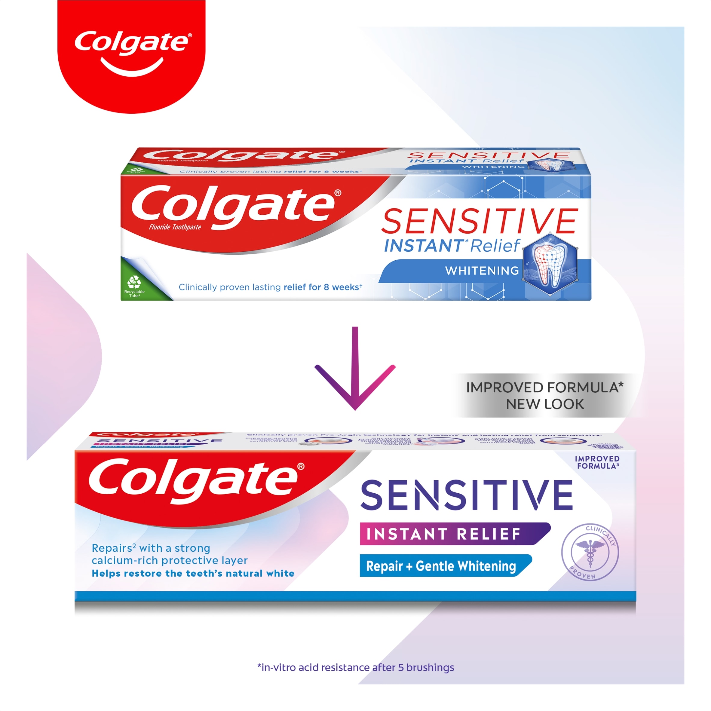 Colgate Sensitive Instant Relief Repair + Gentle Whitening Toothpaste 75ml thumbnail 4