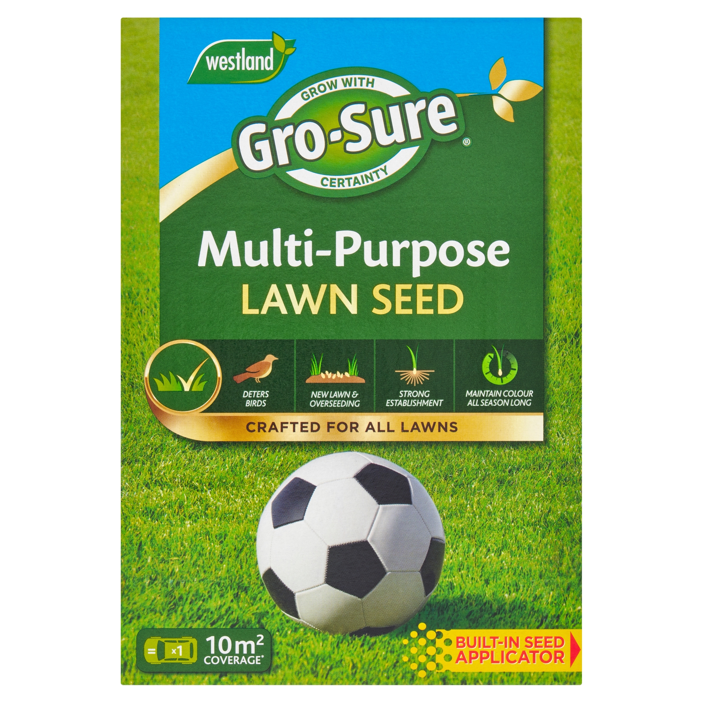 Gro-Sure Multi Purpose Lawn Seed, 10 sq.m, 300g