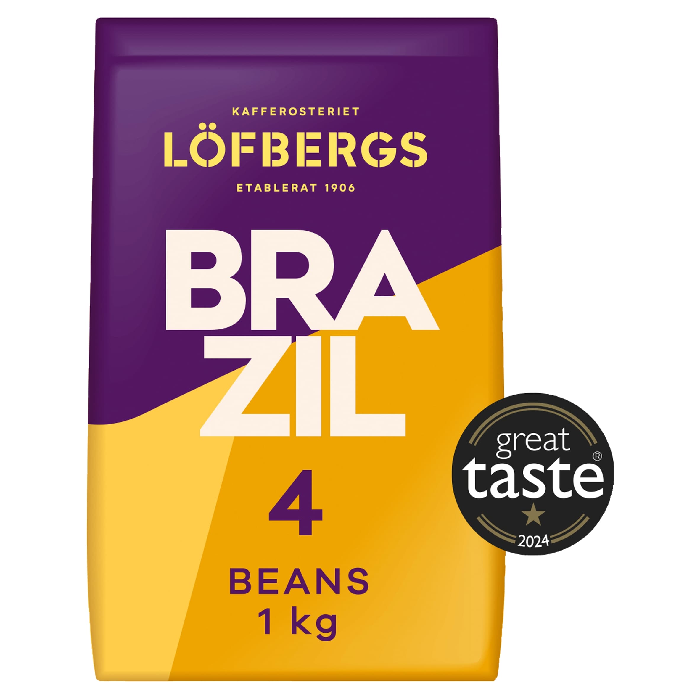 Lofbergs Brazil Single Origin Whole Coffee Beans 1kg