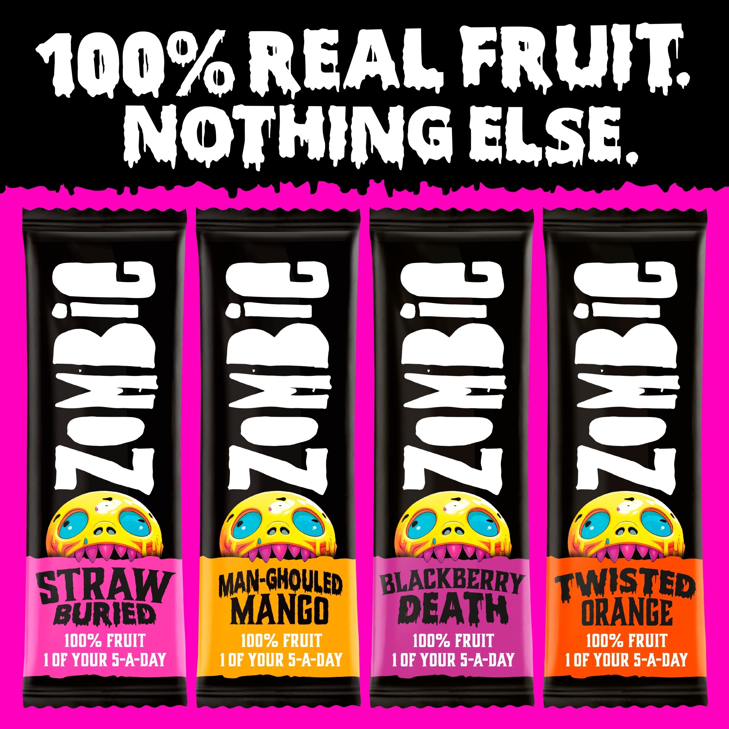 Zombie Variety Fruit Snack Bar Multipack 4x25g thumbnail 2