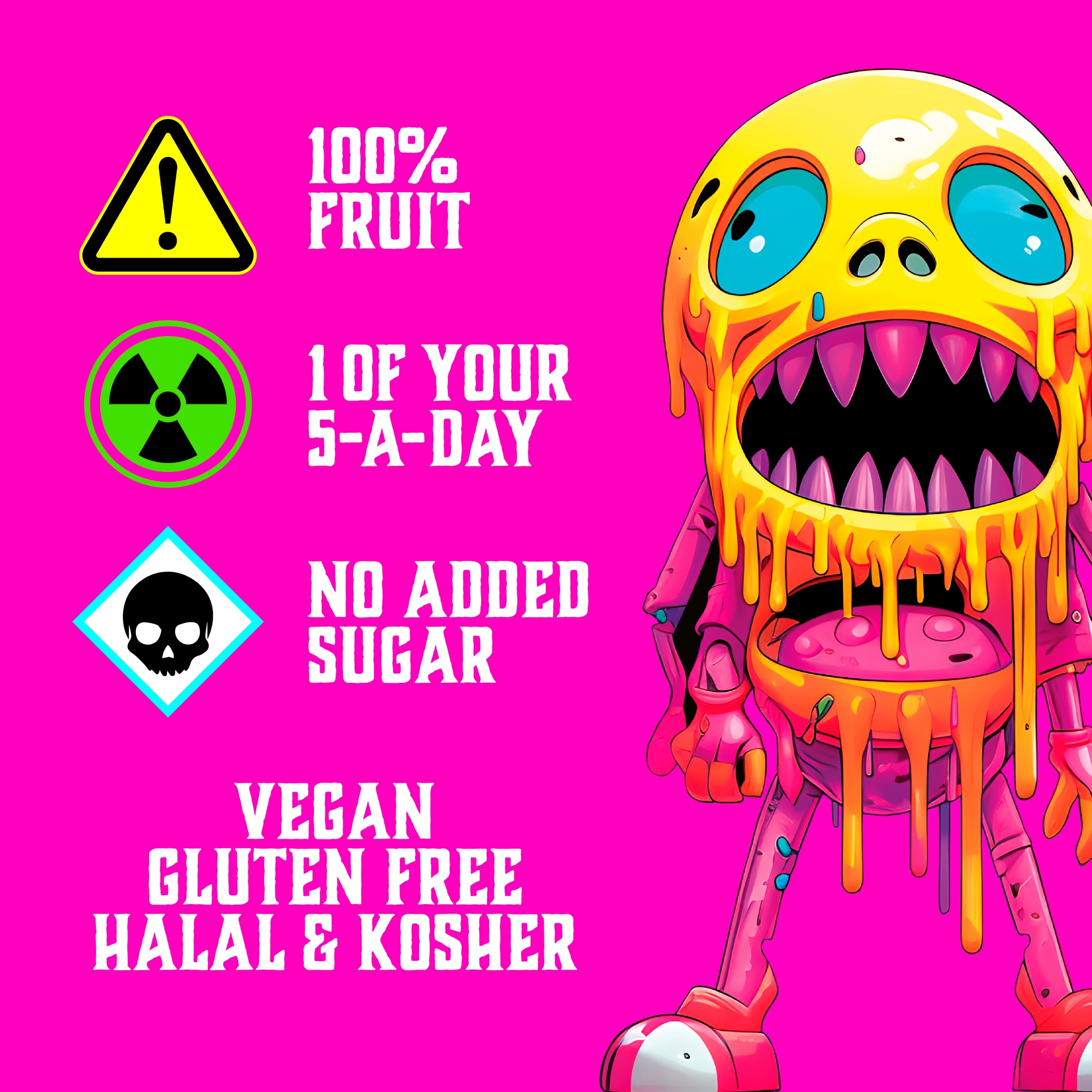 Zombie Variety Fruit Snack Bar Multipack 4x25g thumbnail 3