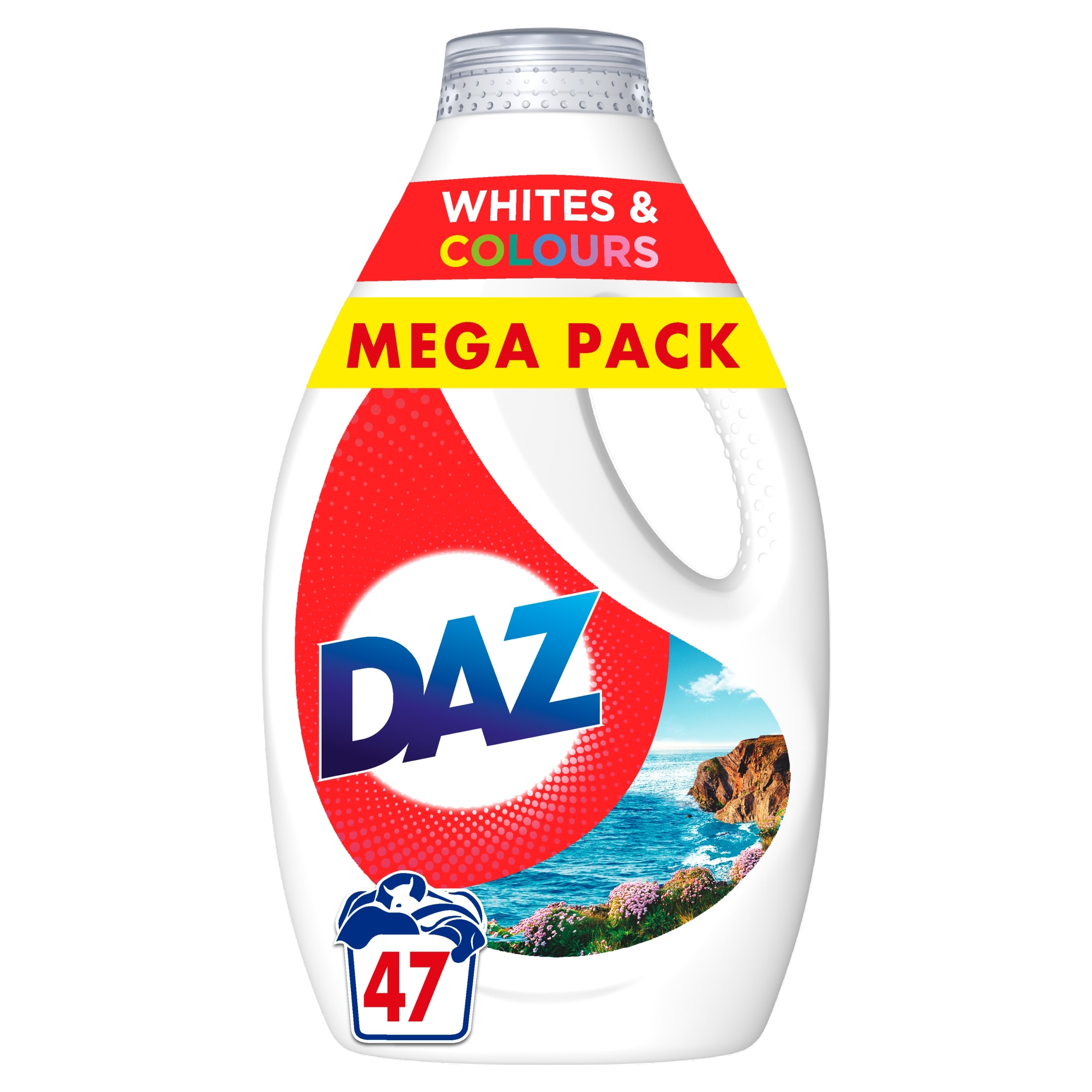Daz Liquid Laundry Detergent 1.551ML 47 Washes, Whites & Colours