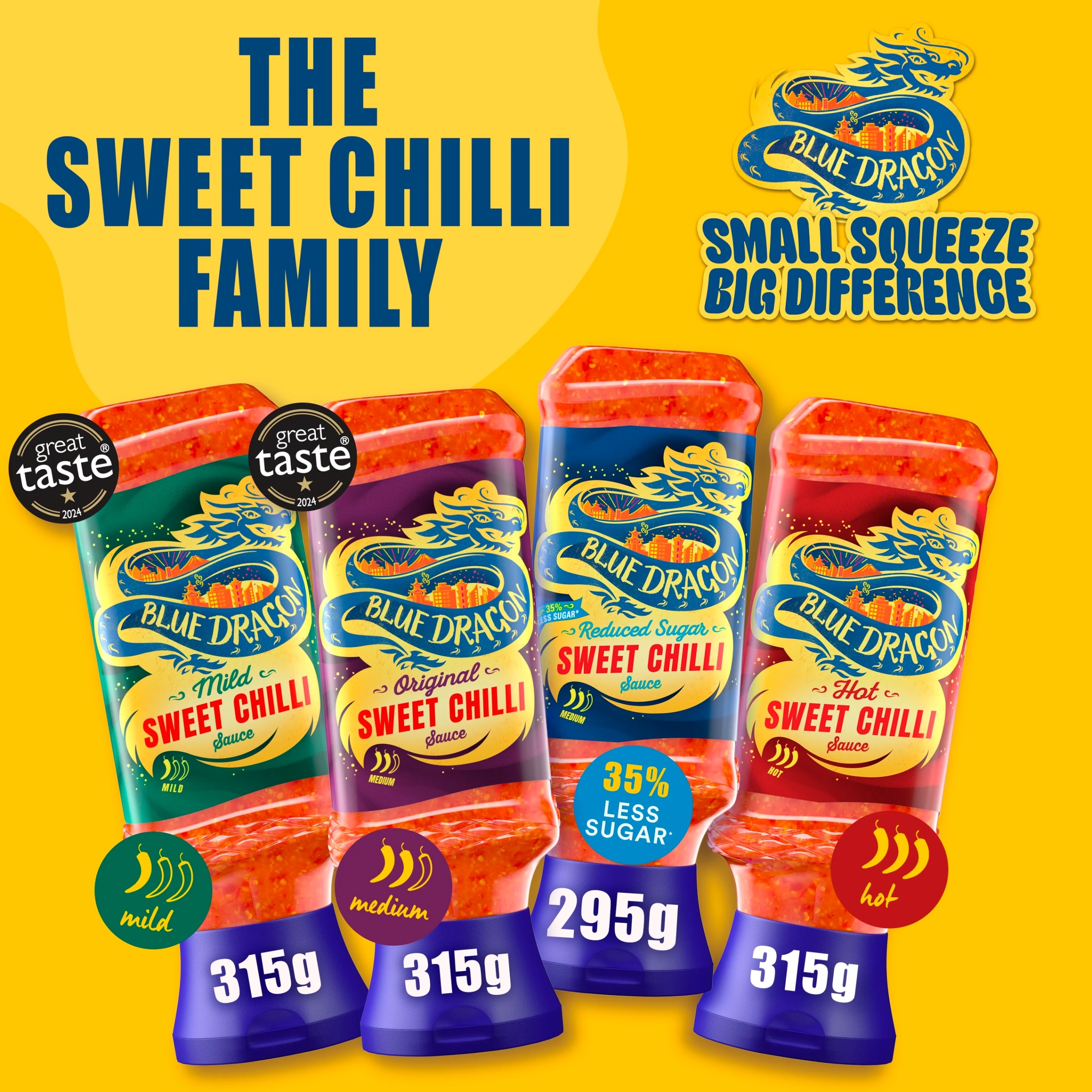Blue Dragon Reduced Sugar Thai Sweet Chilli Dipping Sauce 295g thumbnail 3