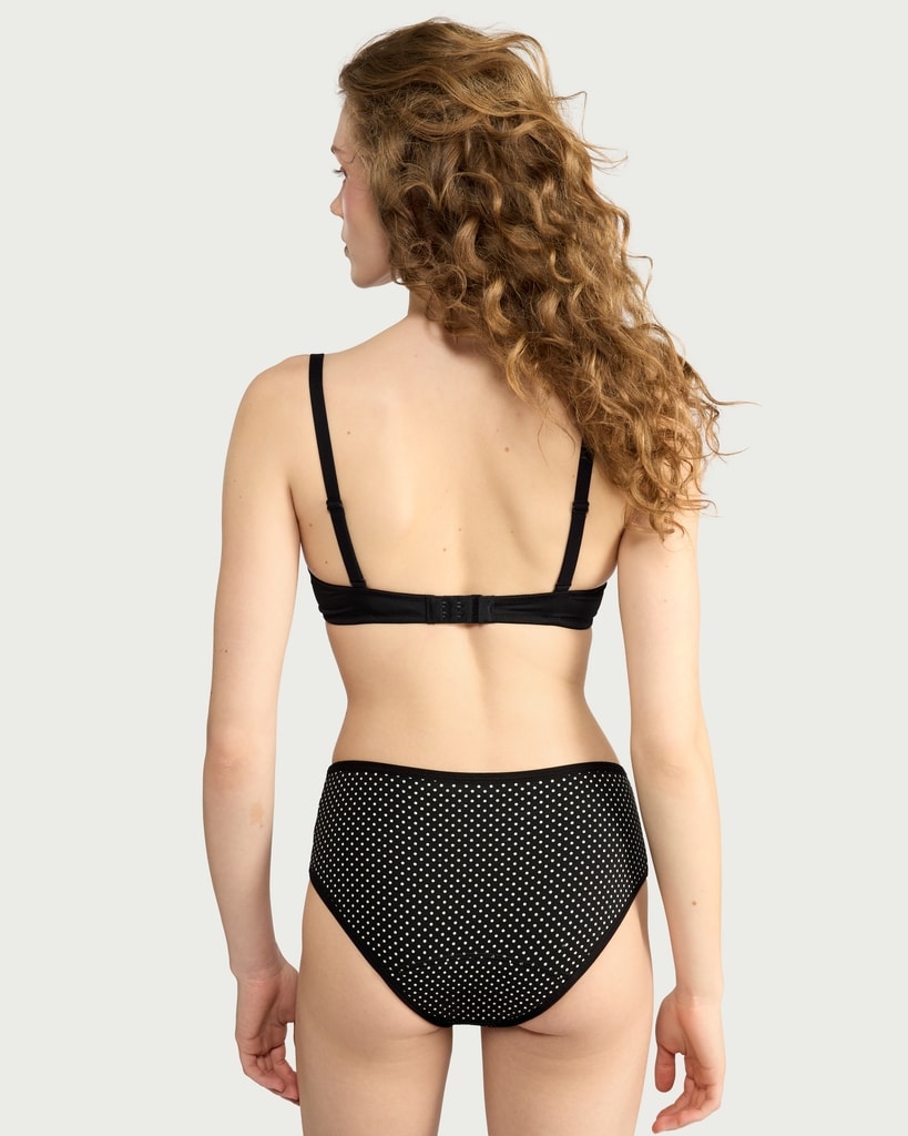 F&F 3-Pack Cotton Rich Period Short Knickers in Black thumbnail 4
