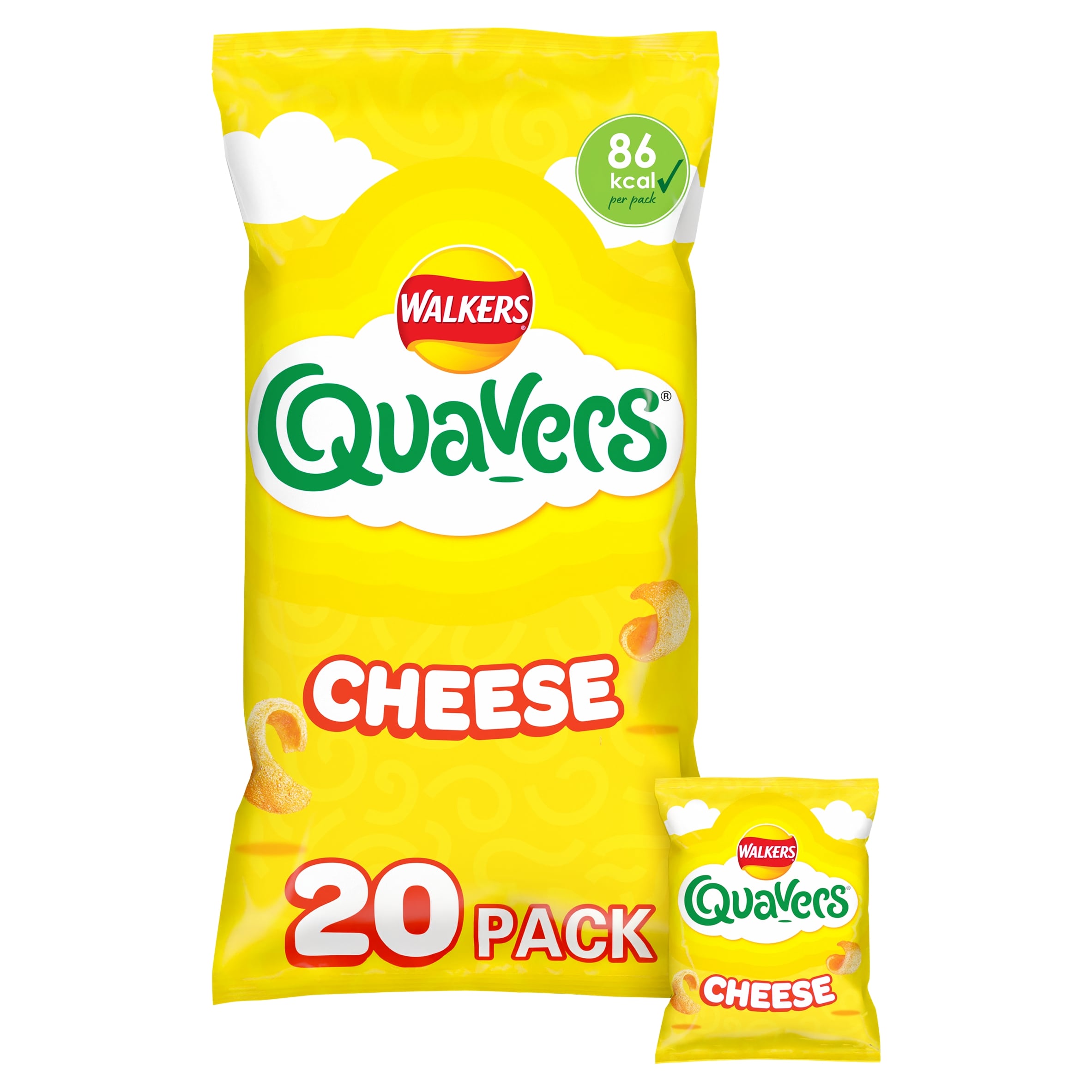 Walkers Quavers Cheese Multipack Crisps 20x16g