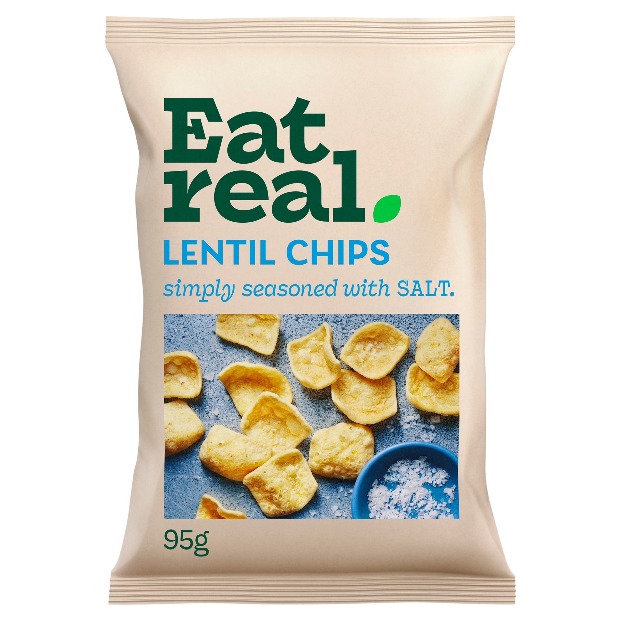 Eat Real Lentil Chips Salted Sharing
