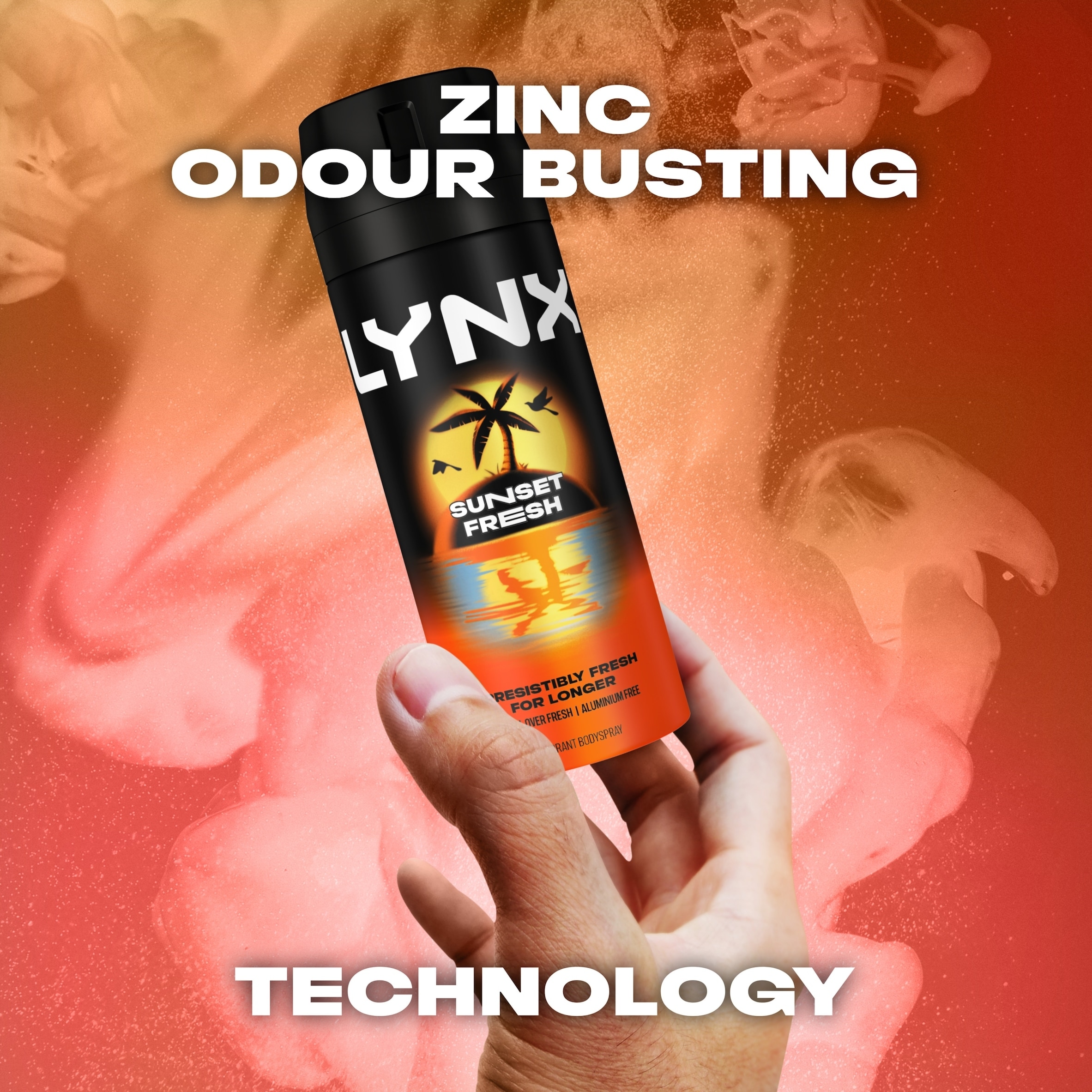 Lynx Deodorant Bodyspray Aerosol Sunset Fresh 150ml thumbnail 3