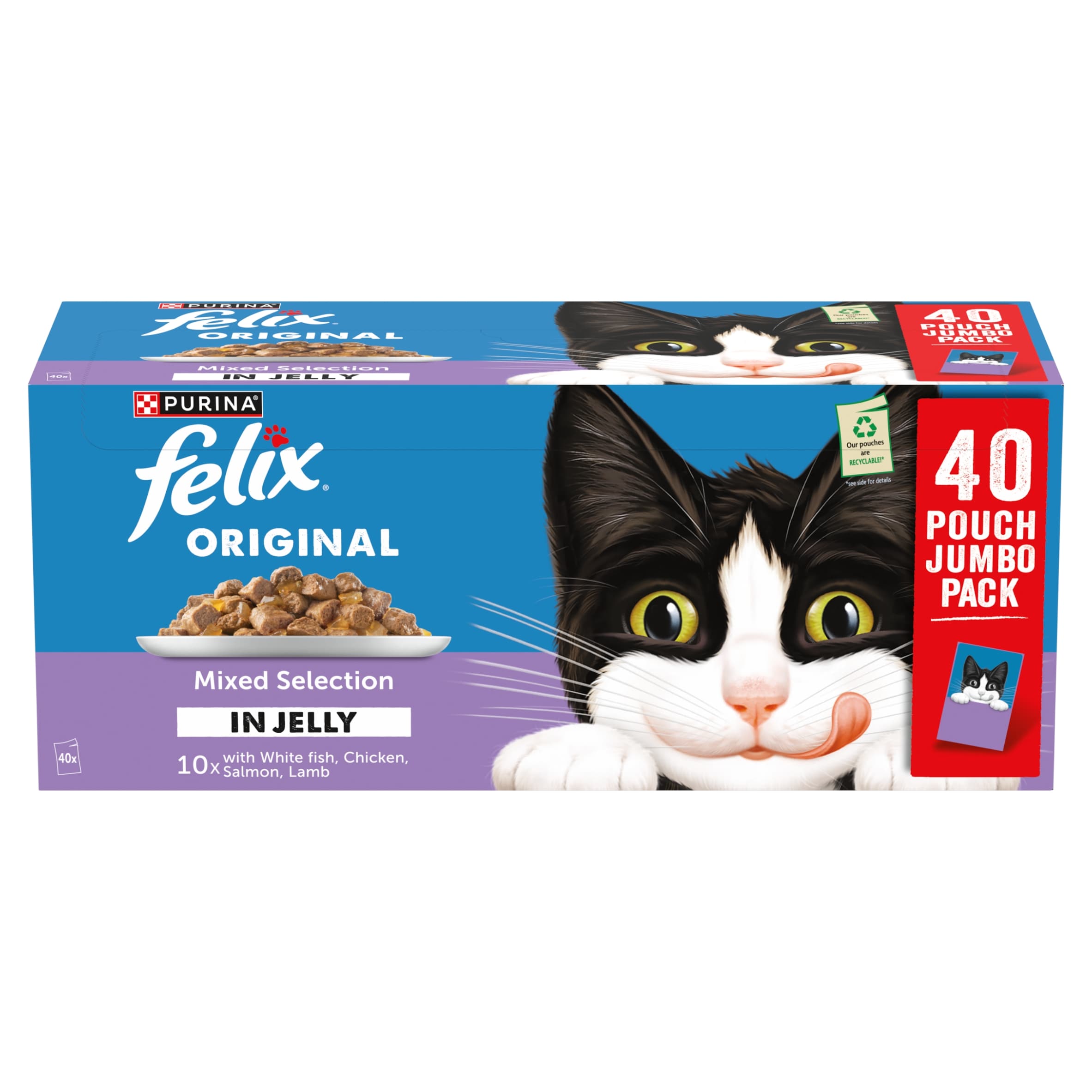 FELIX Original Mixed Selection in Jelly Wet Cat Food 40x85g thumbnail 2