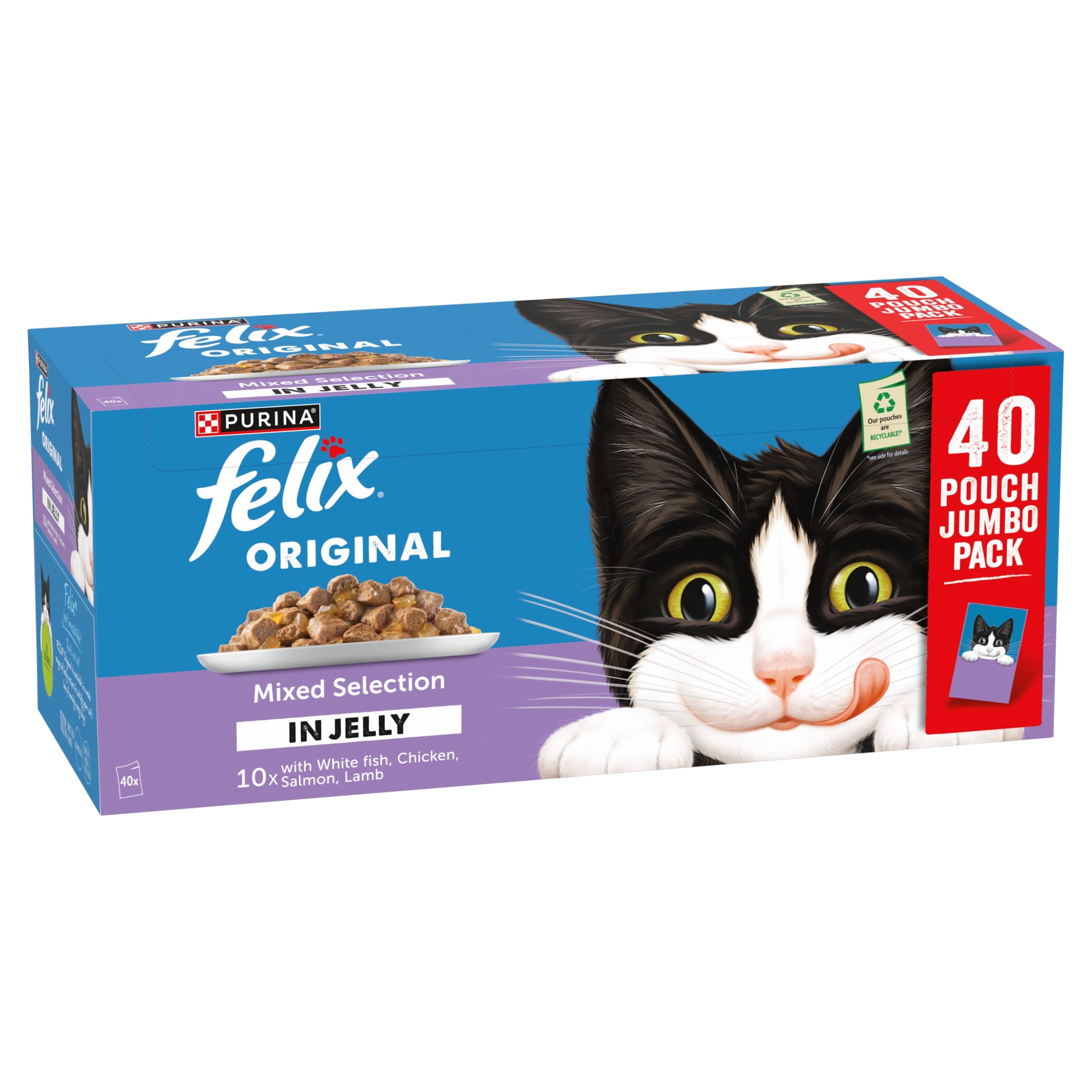 FELIX Original Mixed Selection in Jelly Wet Cat Food 40x85g thumbnail 4
