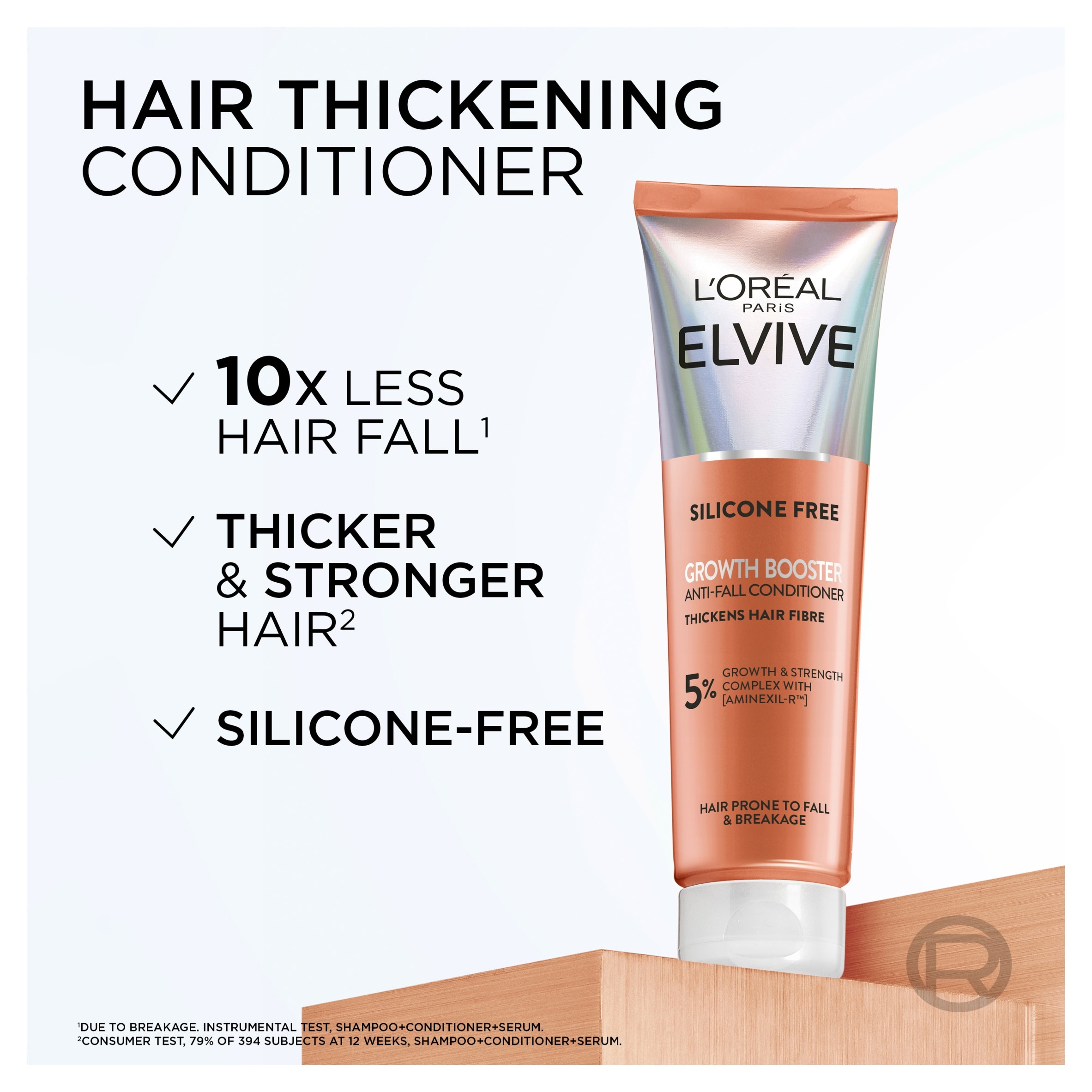 L'Oreal Elvive Silicone Free Growth Booster Conditioner 150ml thumbnail 2