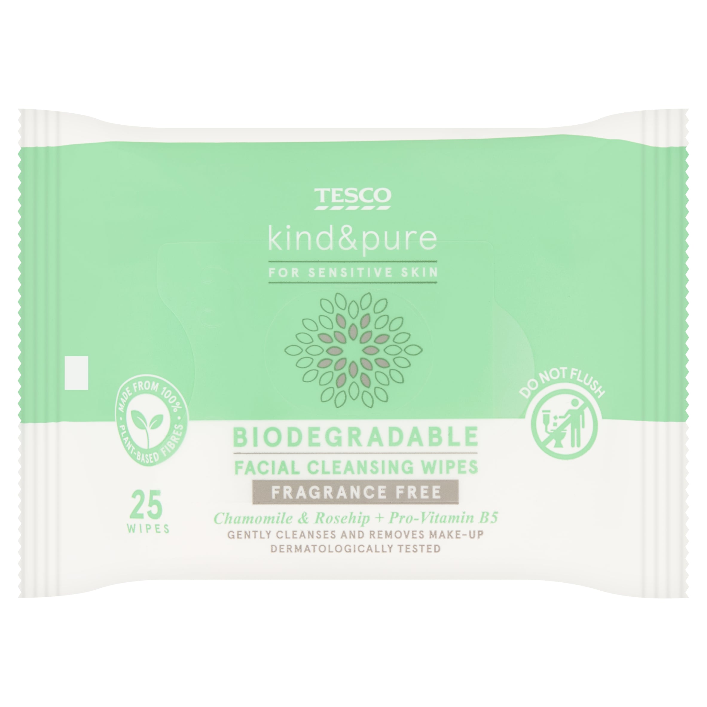 Tesco Kind & Pure 25 Facial Cleansing Wipes