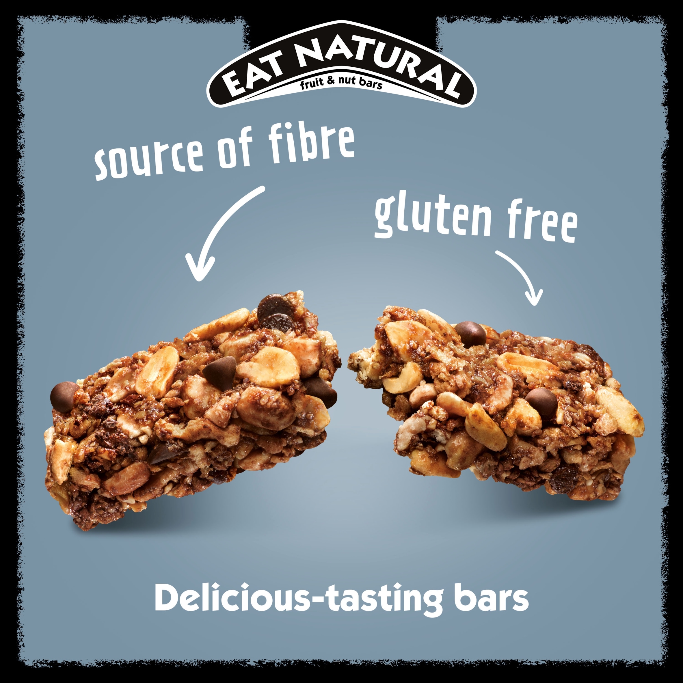 Eat Natural Protein Fruit & Nut Bars - Peanuts & Dark Chocolate 3 x 40g thumbnail 2