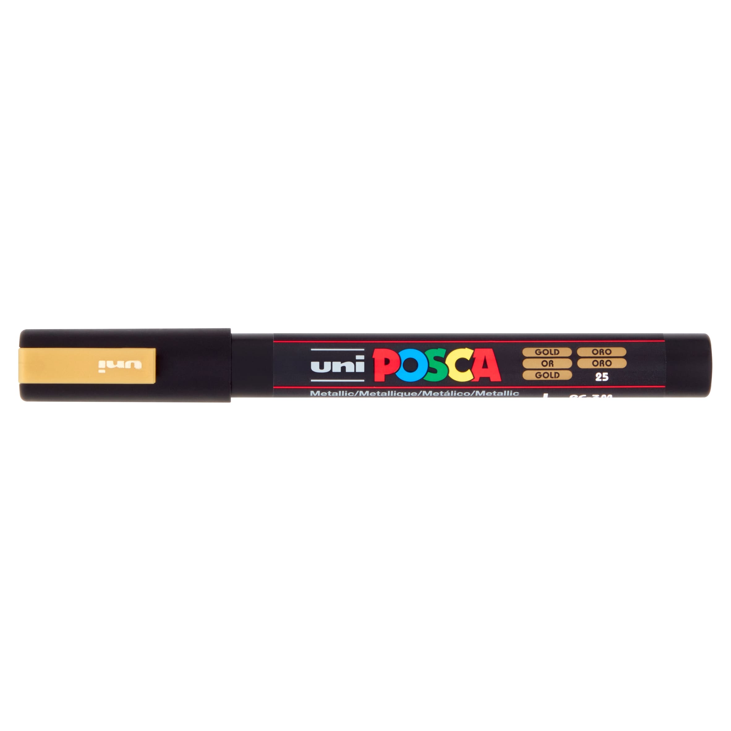 Posca Paint Markers Gold/Silver /Black/White 4pk thumbnail 2