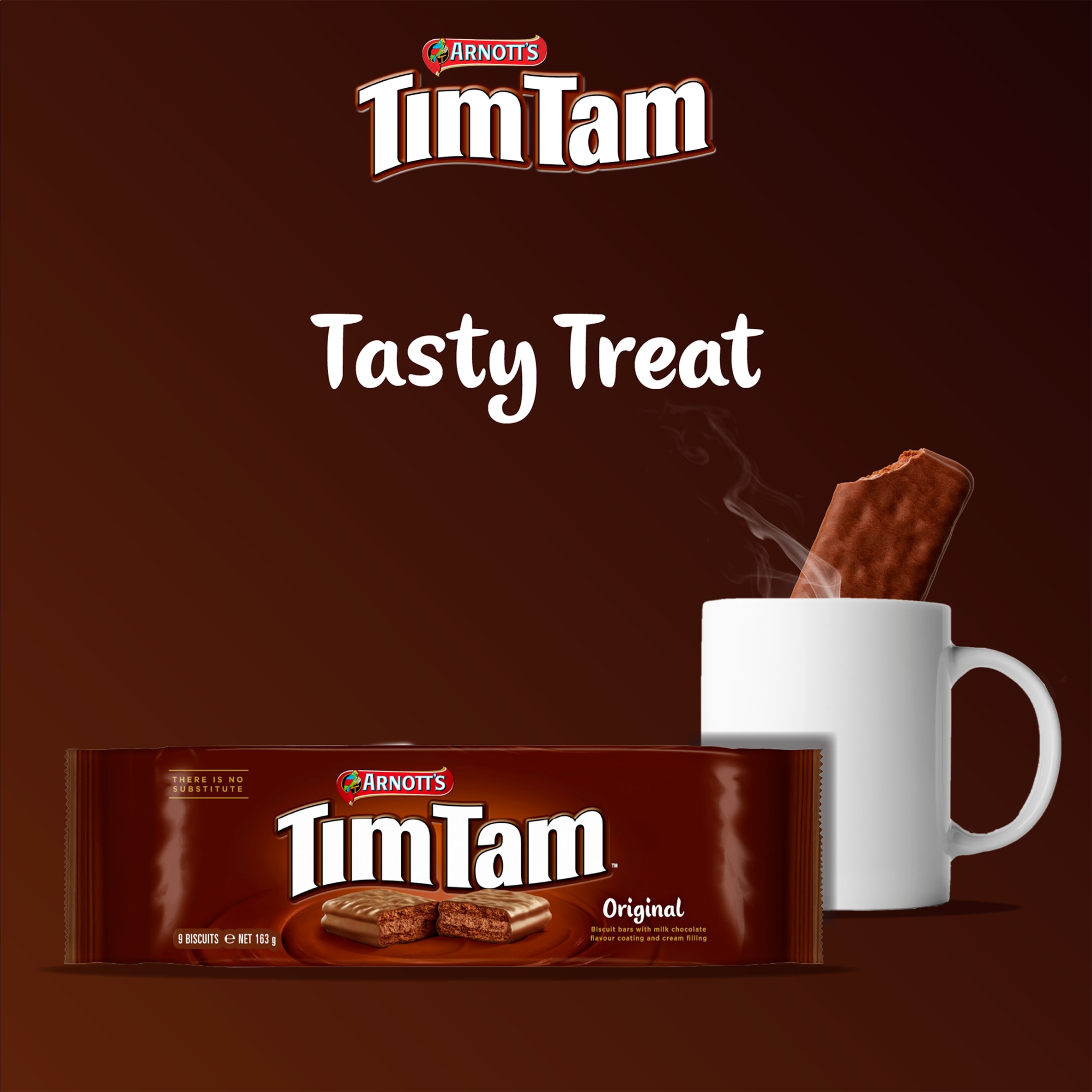 Tim Tam Original Chocolatey Biscuit Bars 9 Pieces 163g thumbnail 3