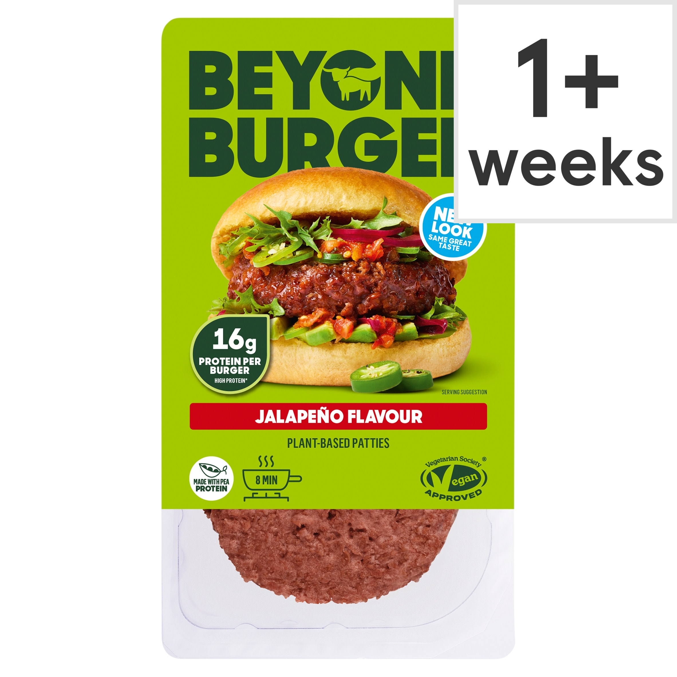 Beyond Burger Jalapeño Flavour Plant-Based Patties 2 x 100g (200g)
