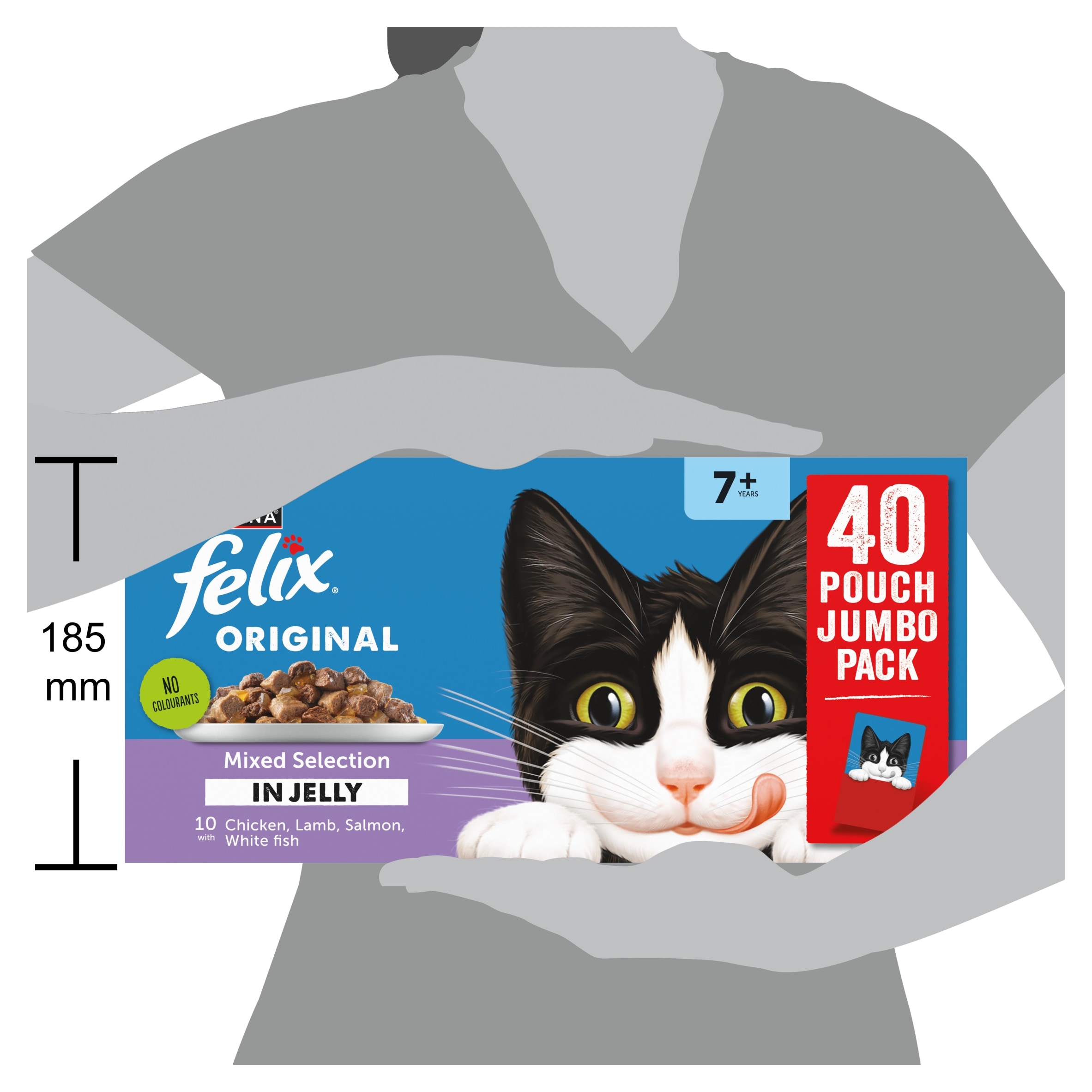 FELIX Original Senior 7+ Mixed Selection in Jelly Wet Cat Food 40x85g thumbnail 3