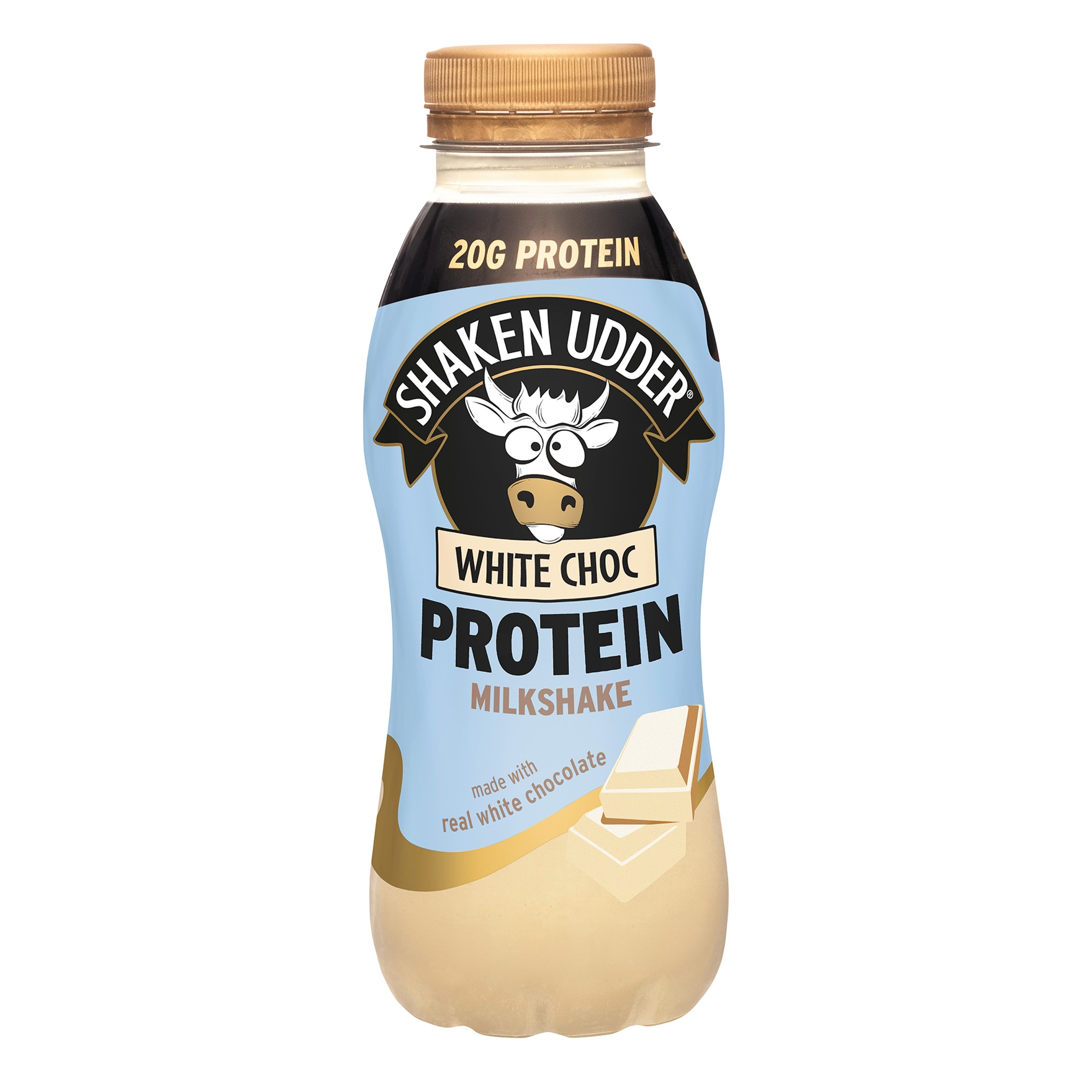 Shaken Udder White Choc Protein Milkshake 330ml thumbnail 5