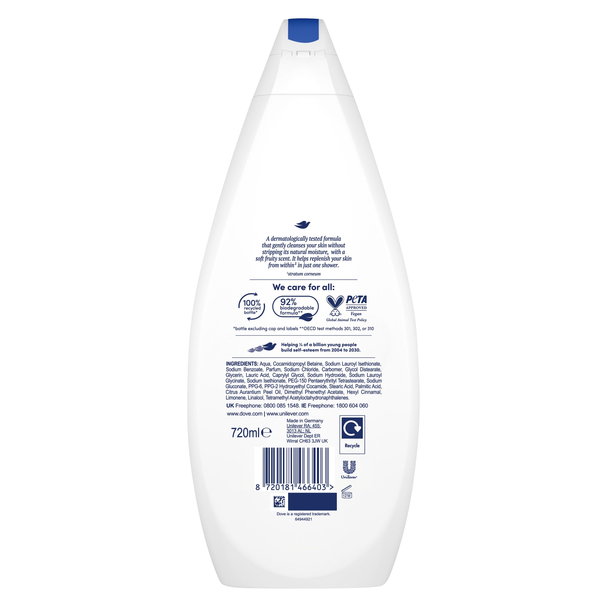 Dove Nourishing Body Wash Shower Gel 720ml thumbnail 4