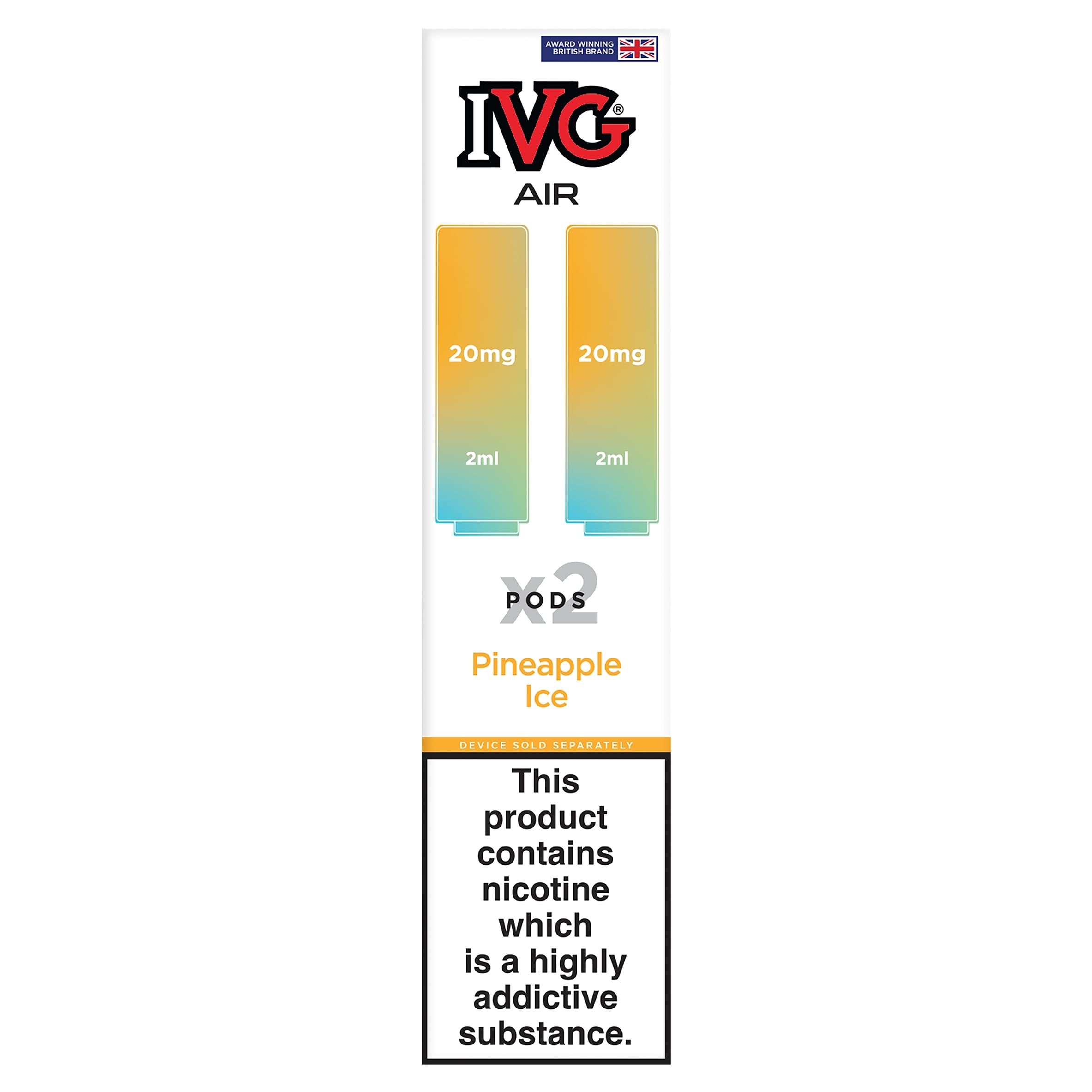 IVG Air Pods - Pineapple Ice 2x2ml 20mg
