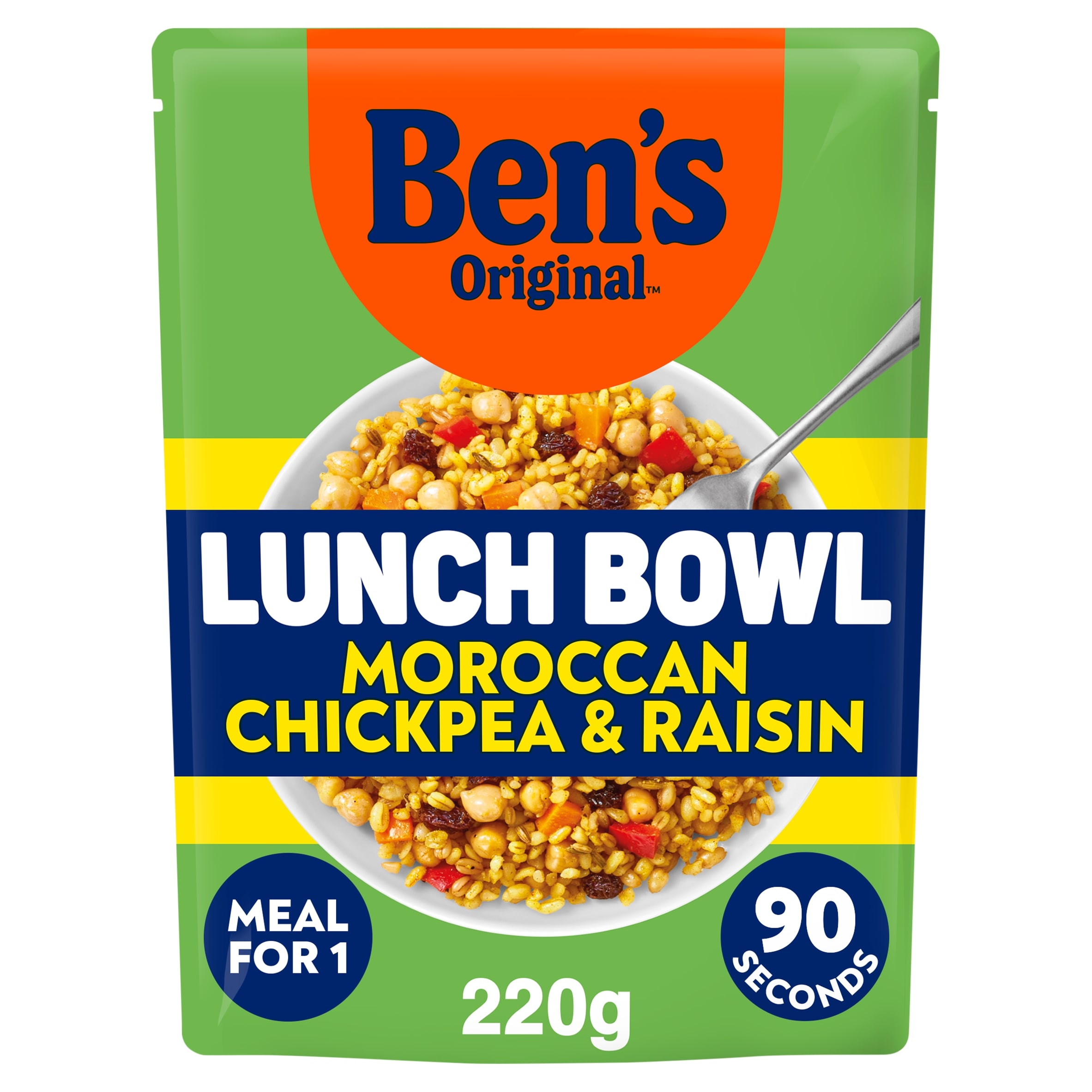 Ben's Original Lunch Bowl Ready Meal Moroccan Style Chickpeas & Raisins