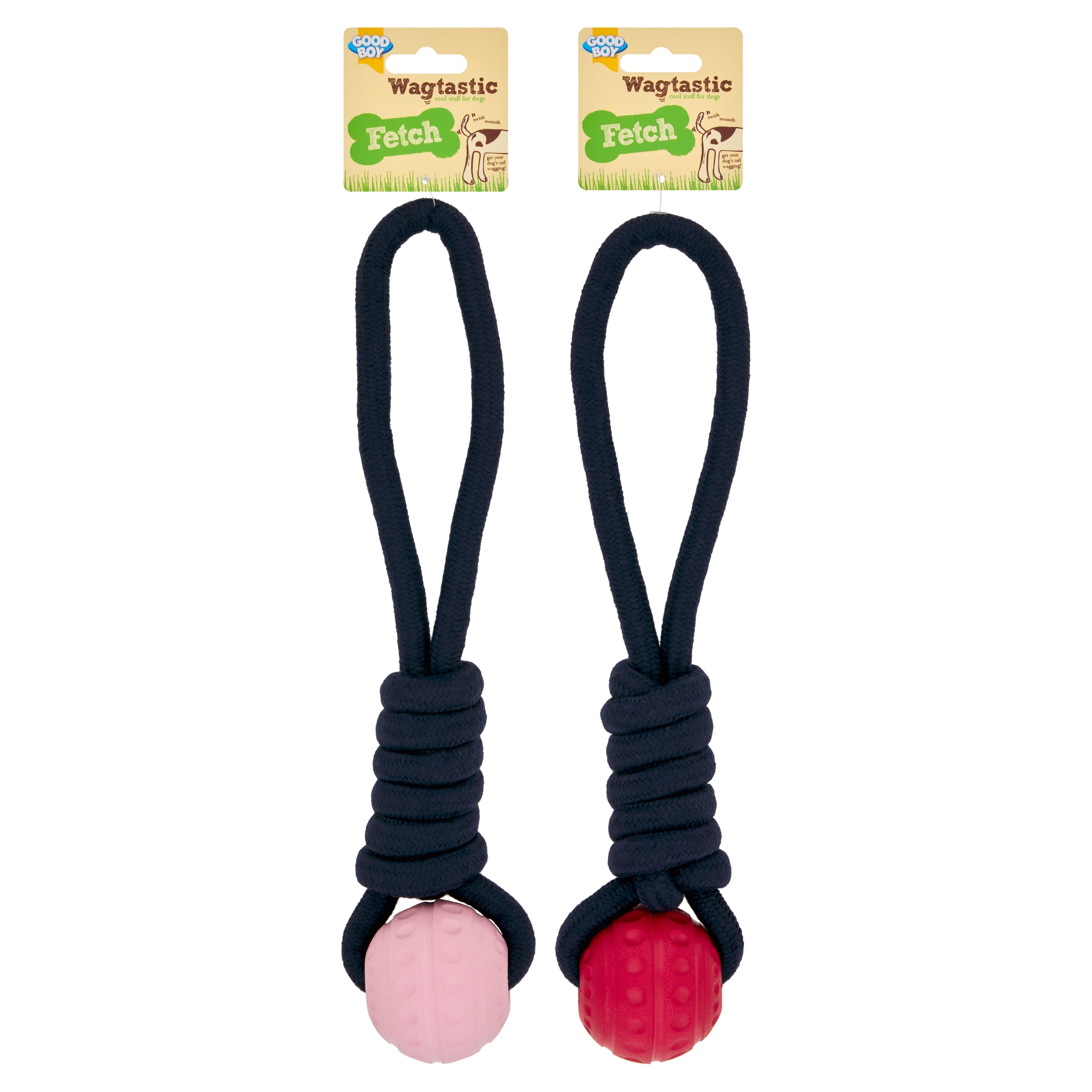Good Boy Wagtastic Fetch Ball on Rope Dog Toy thumbnail 2