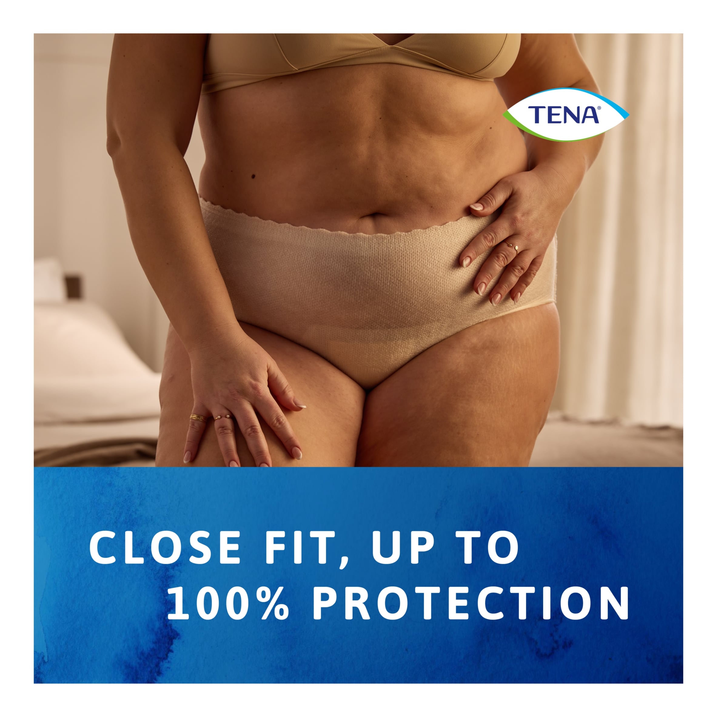 TENA Silhouette Incontinence Pants Cream Large 8 Pack thumbnail 4