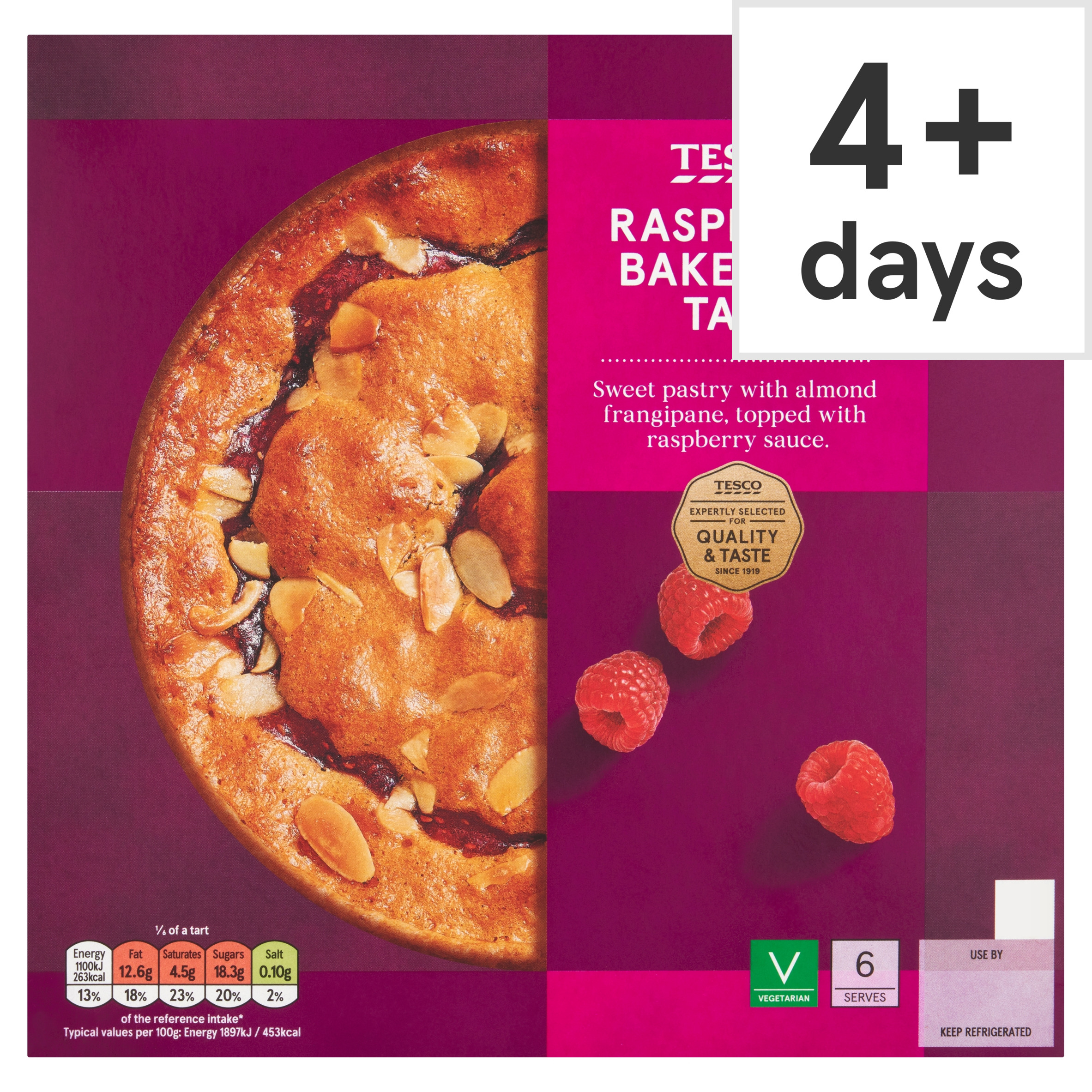 Tesco Raspberry Bakewell Tart 350g