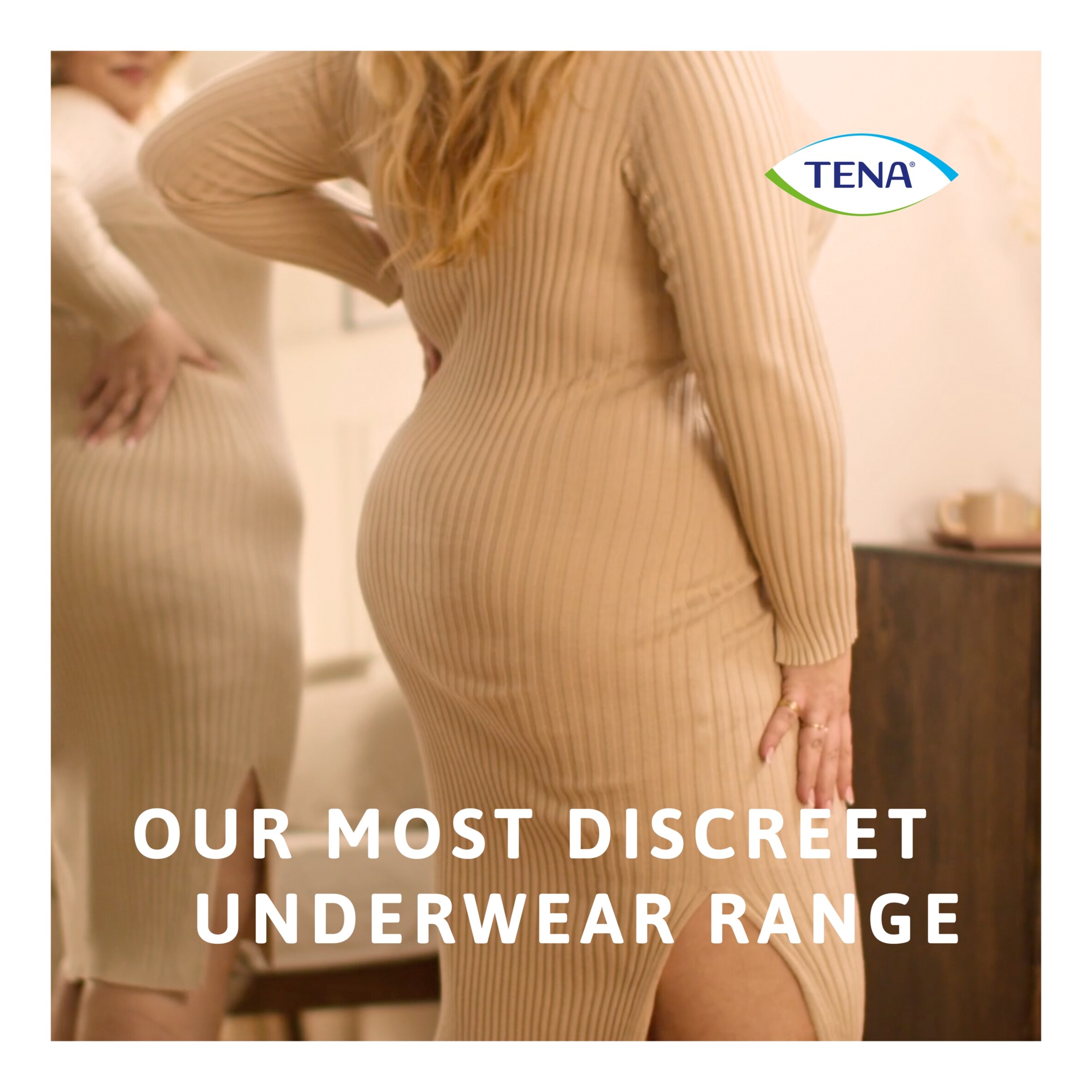 TENA Silhouette Incontinence Pants Cream Medium 9 Pack thumbnail 2