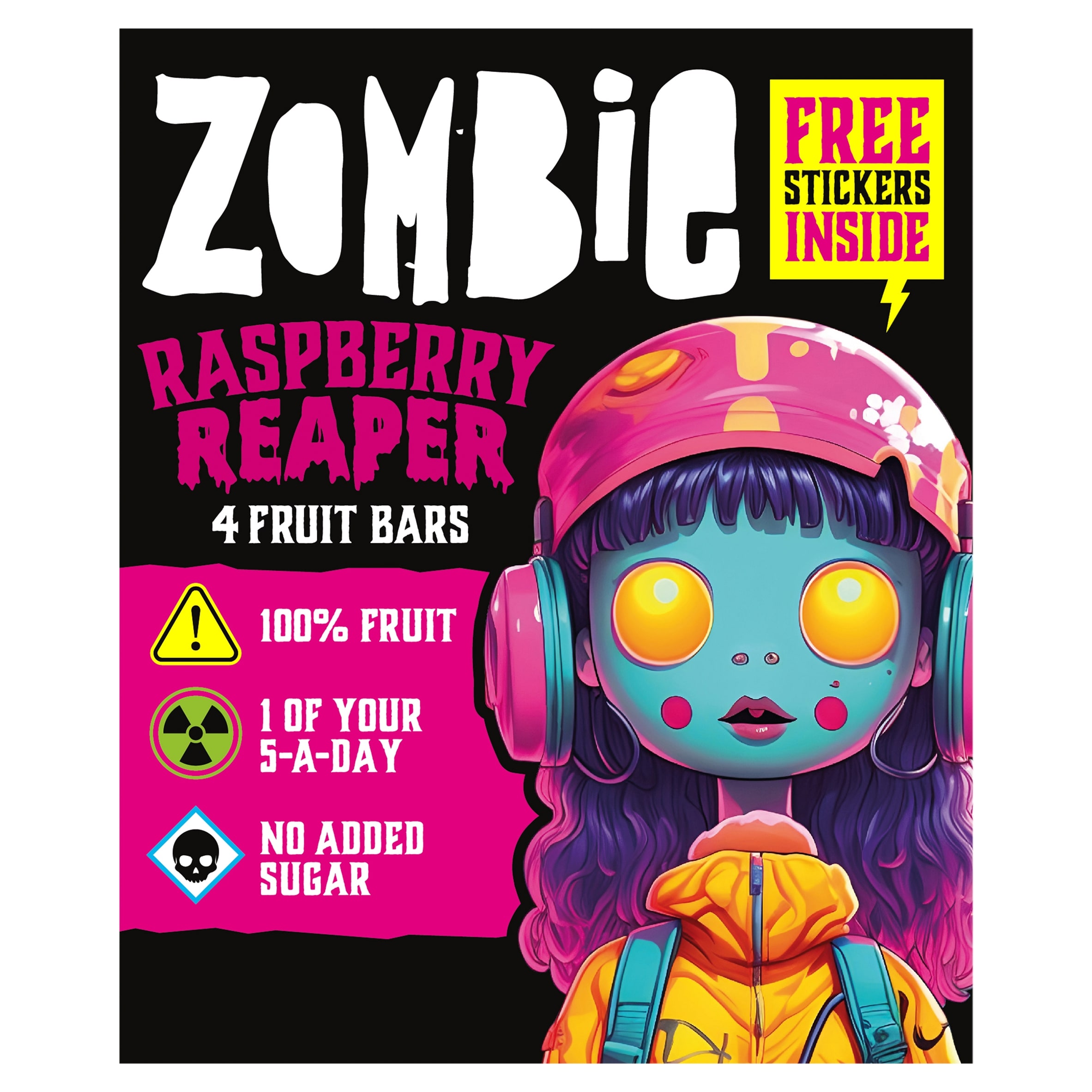 Zombie Raspberry Fruit Snack Bar Multipack 4x25g