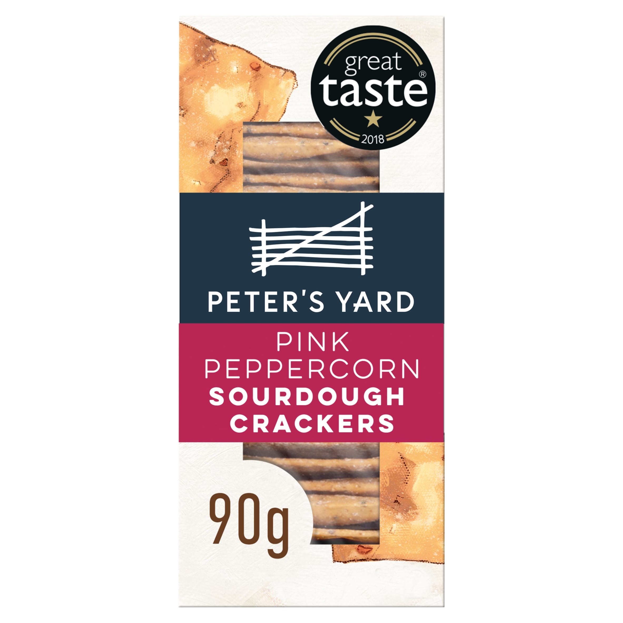 Peter's Yard Pink Peppercorn Sourdough Crackers