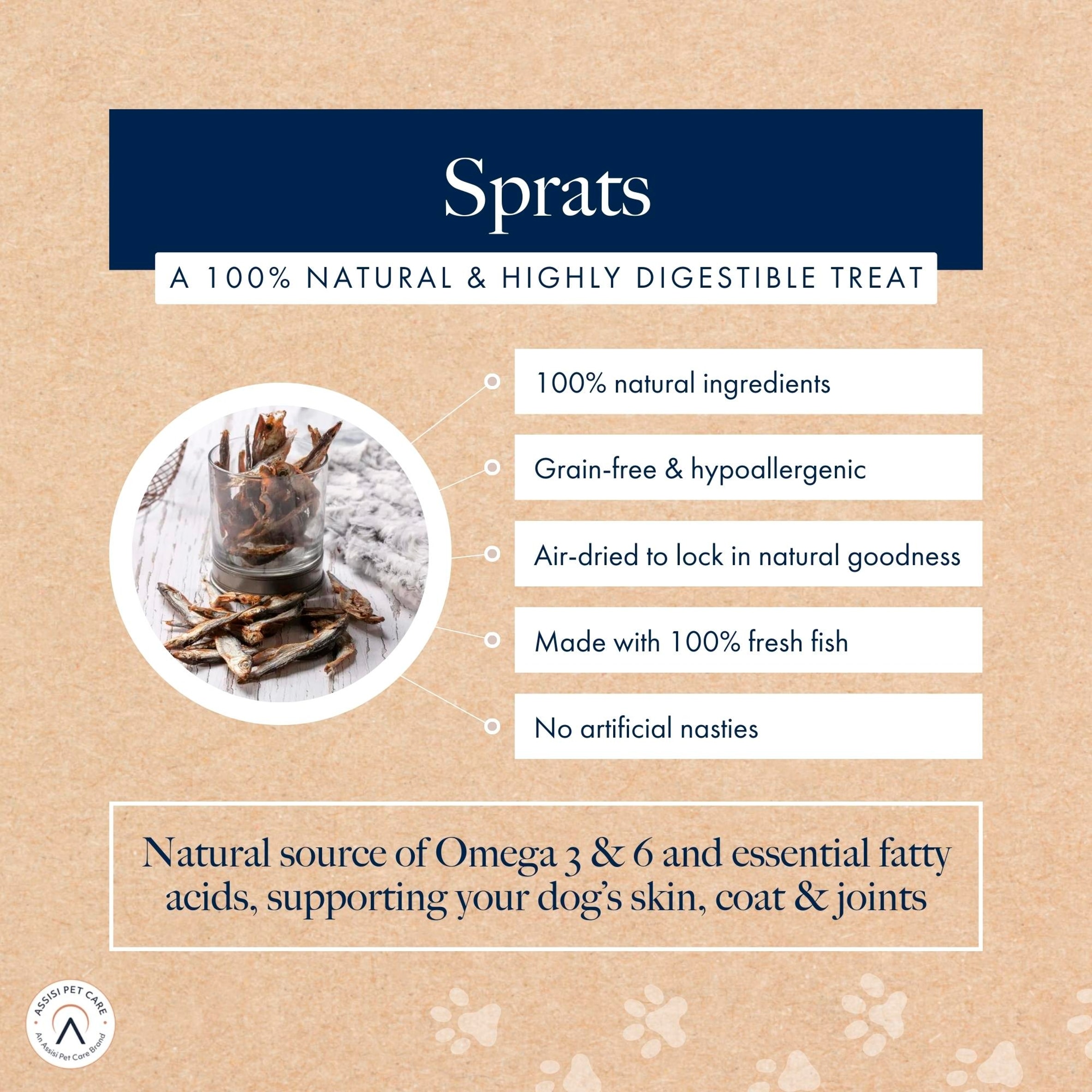 Hollings Dog Treats Sprats 100g thumbnail 3