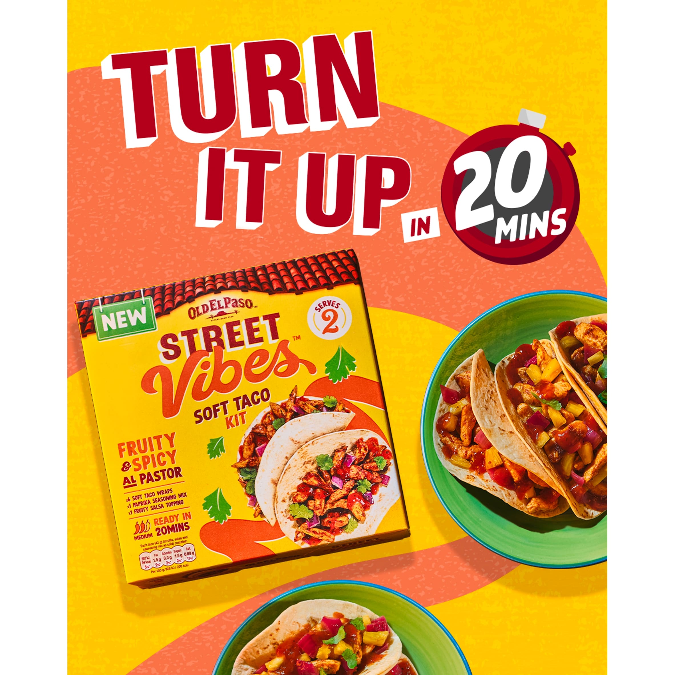 Old El Paso Street Vibes Soft Taco Kit - Al Pastor 257g thumbnail 5