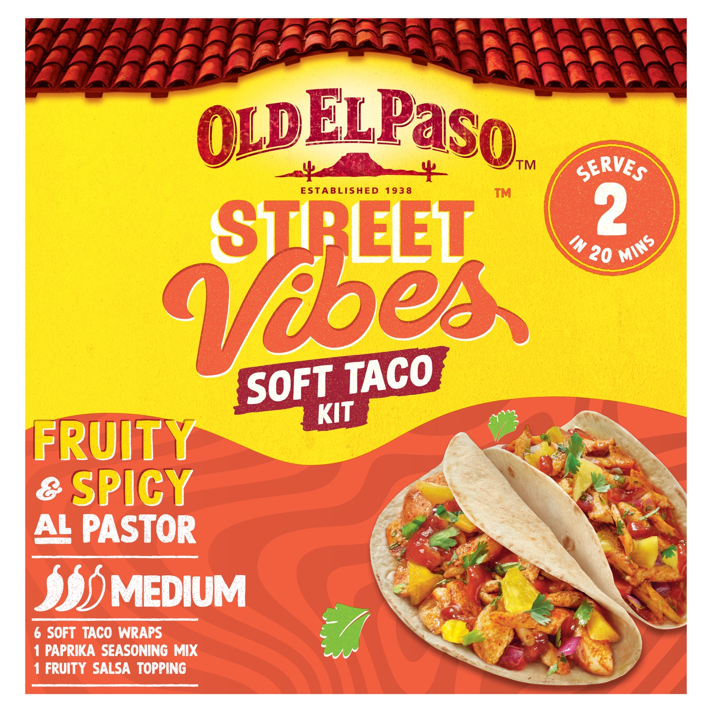 Old El Paso Street Vibes Soft Taco Kit - Al Pastor 257g