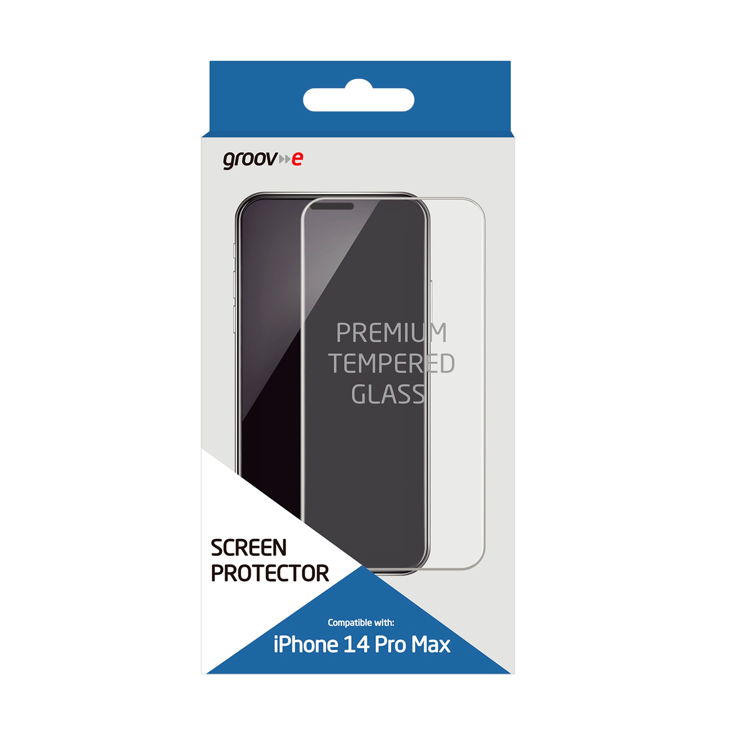 Groov-e iPhone 14 Pro Max Tempered Glass Screen Protector