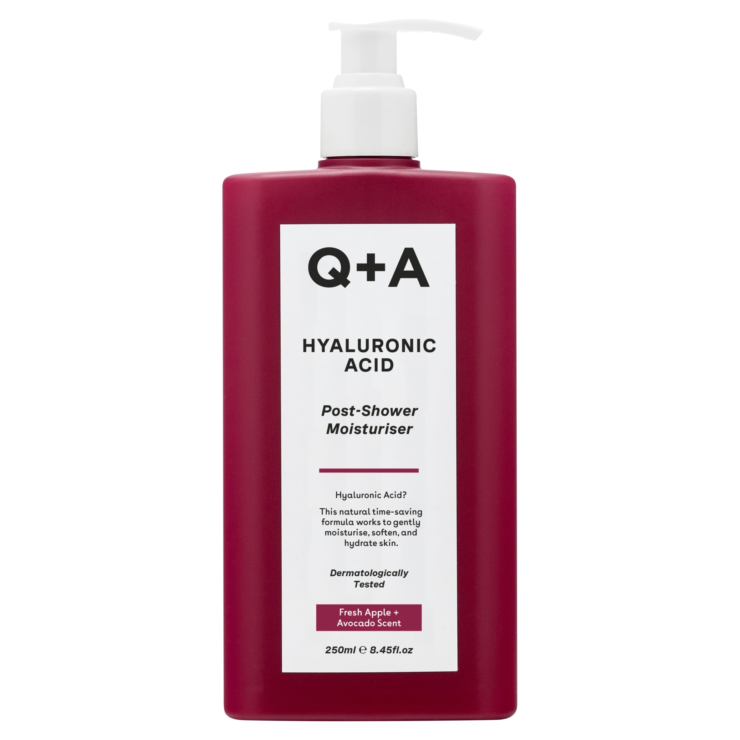 Q+A Hyaluronic Acid Post Shower Moisturiser 250ml