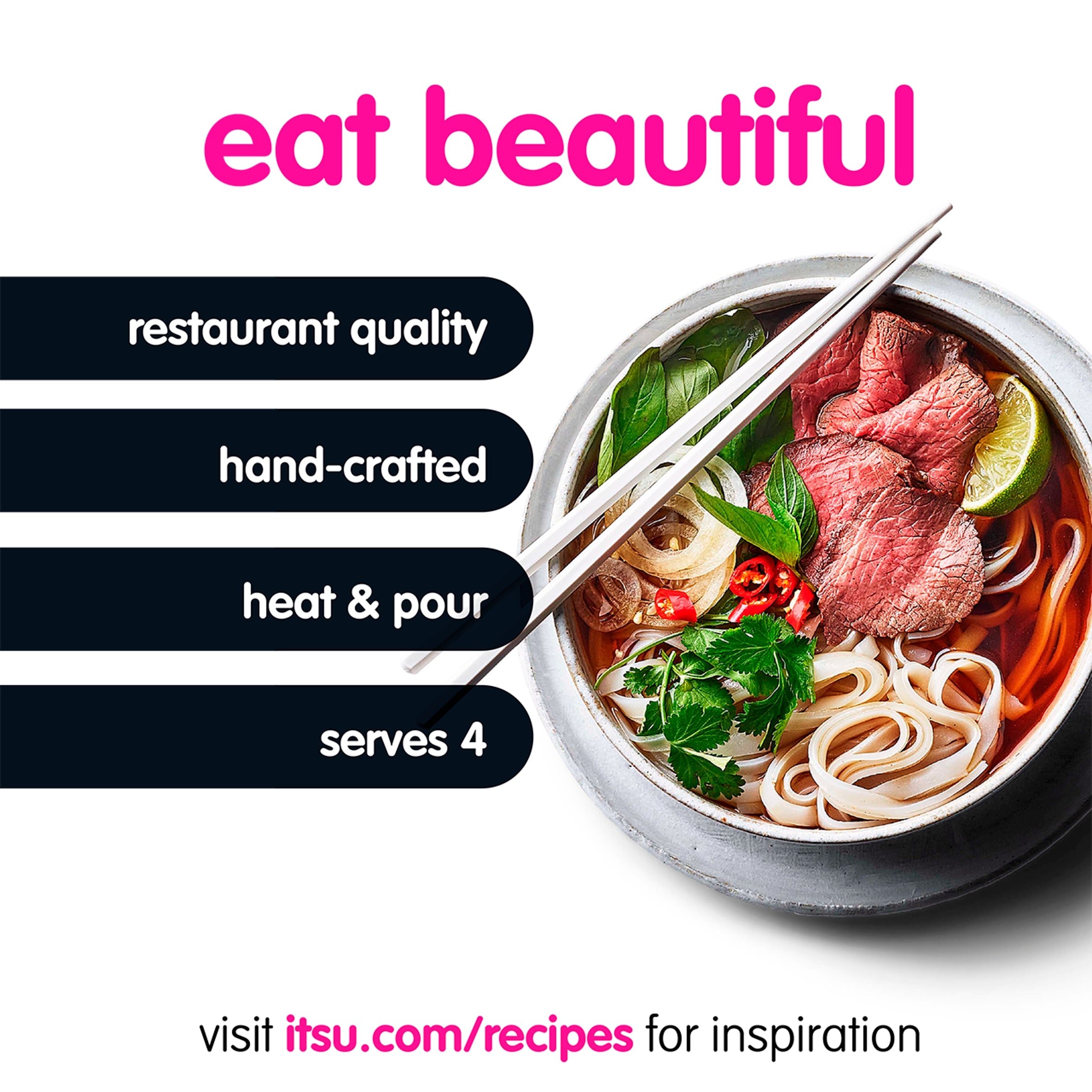 Itsu Broth For Noodles - Beef Pho 1L thumbnail 2
