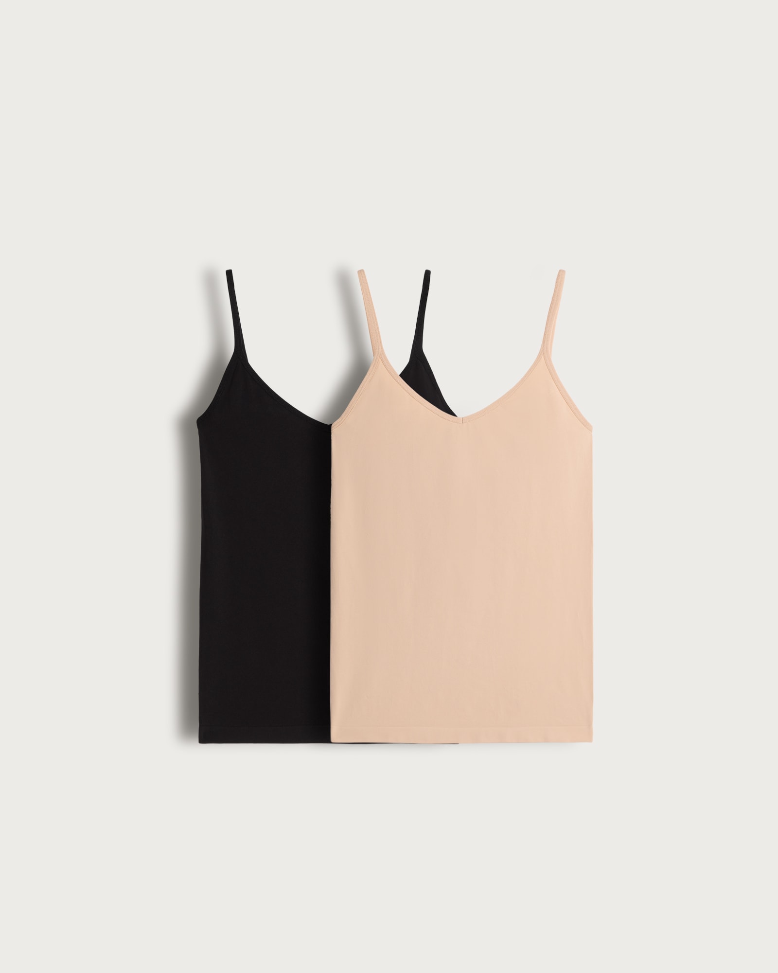 F&F 2-Pack Contour Seamfree V-Neck Camisoles in Black