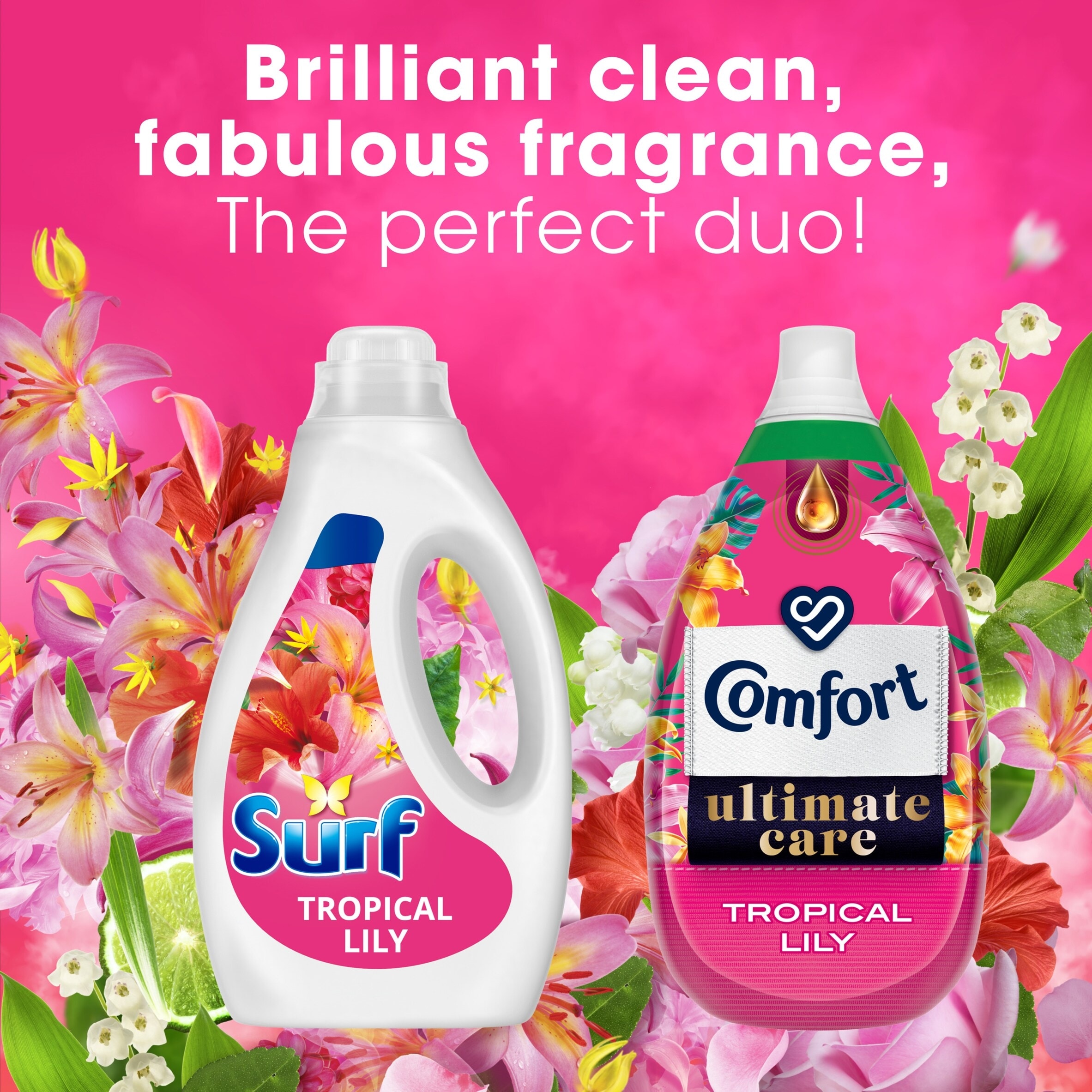 Surf Tropical Lily Liquid Laundry Detergent 60 Washes 1.62L thumbnail 5