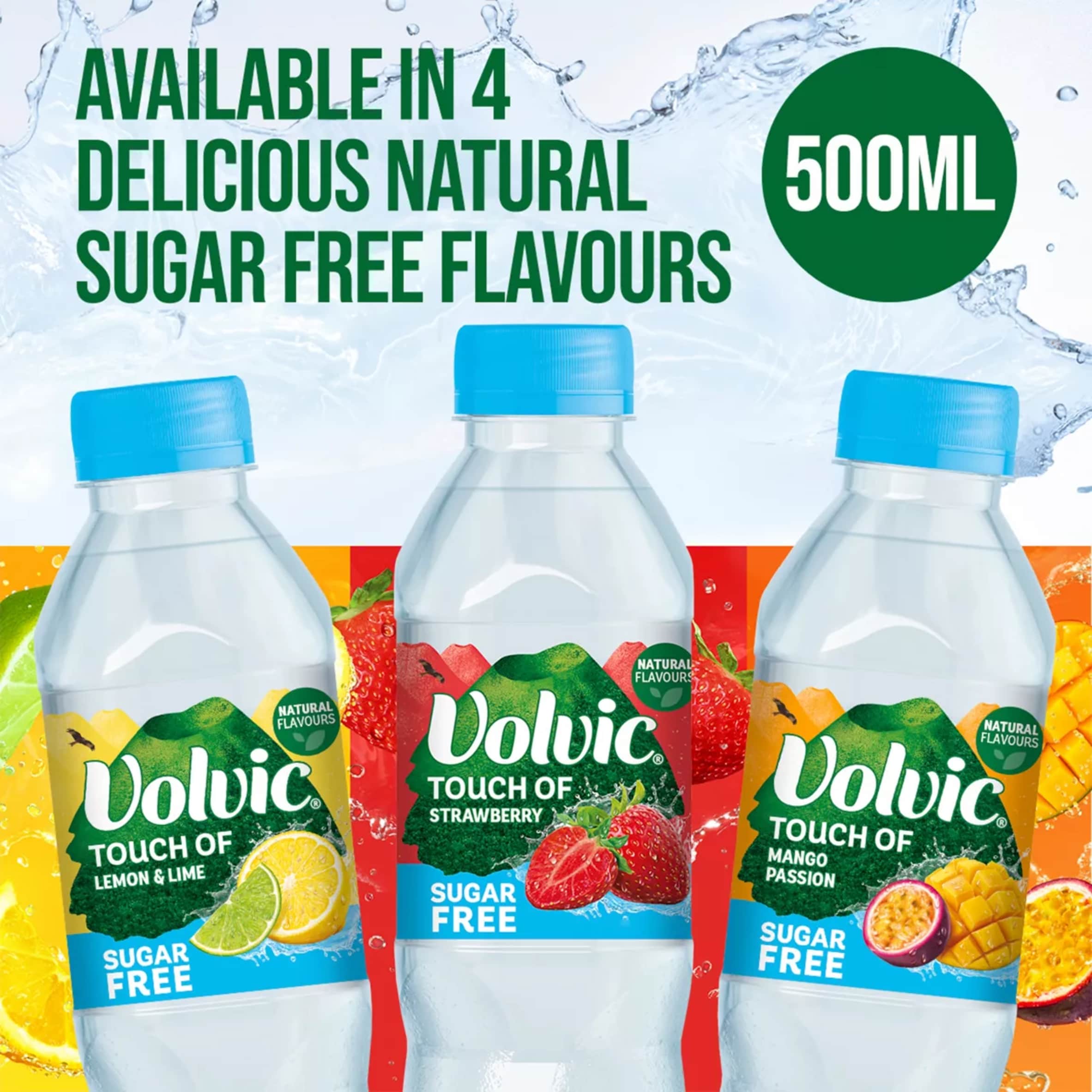 Volvic Touch of Strawberry Sugar Free Flavoured Water 6x500ml thumbnail 4