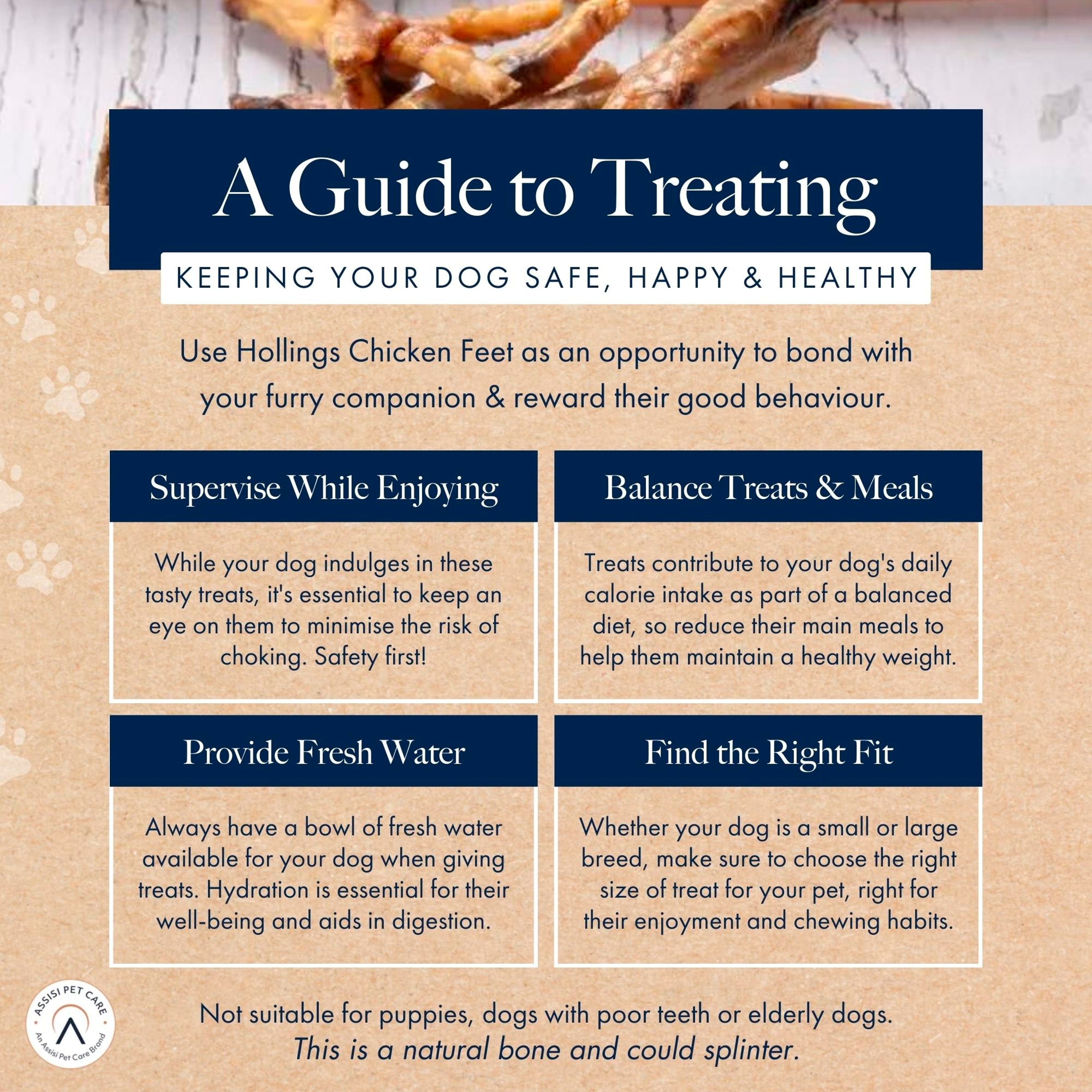 Hollings Choice Cuts Dog Treats - Chicken Feet 100g thumbnail 3