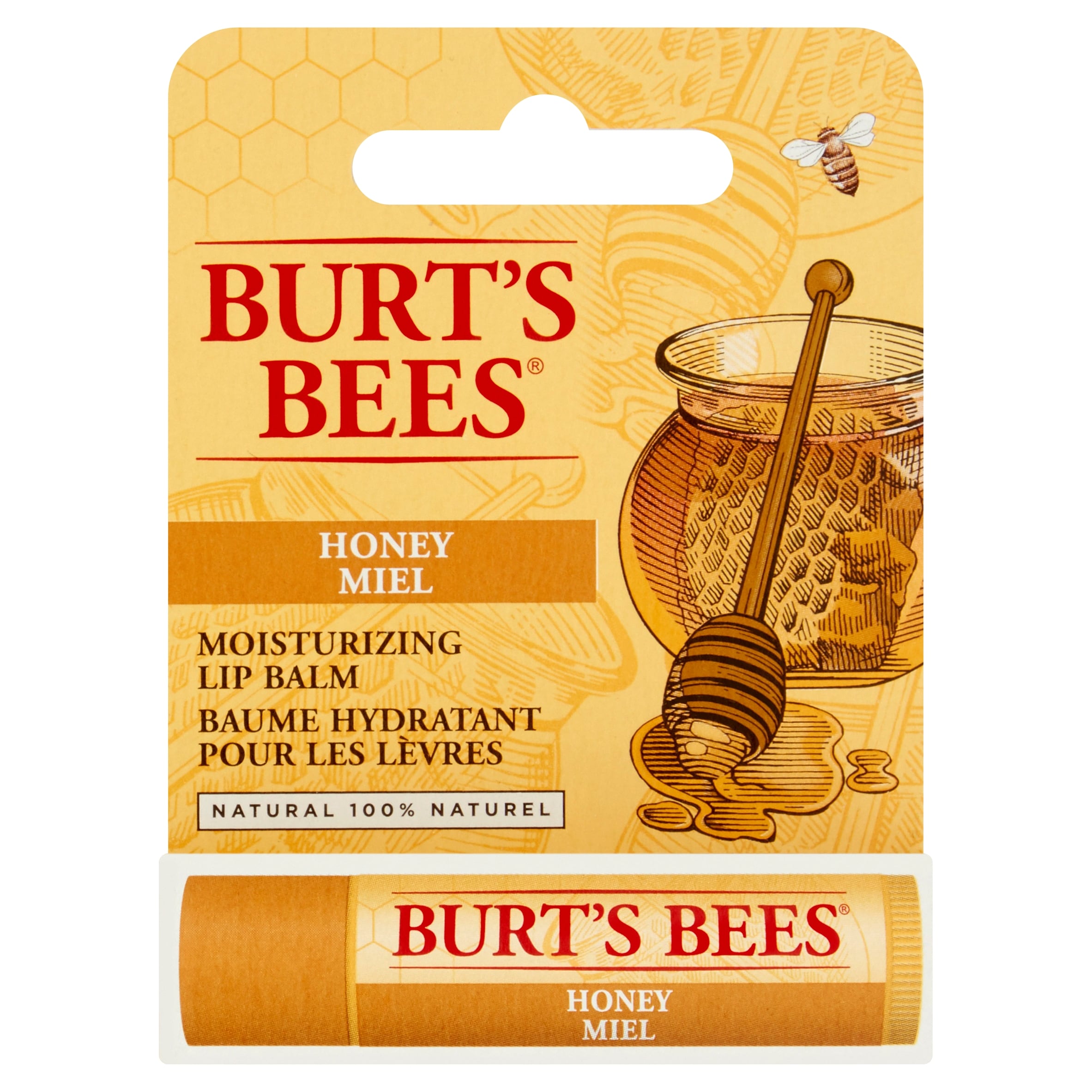 Burt's Bees 100% Natural Moisturising Lip Balm Honey 1 Tube x 4.25g