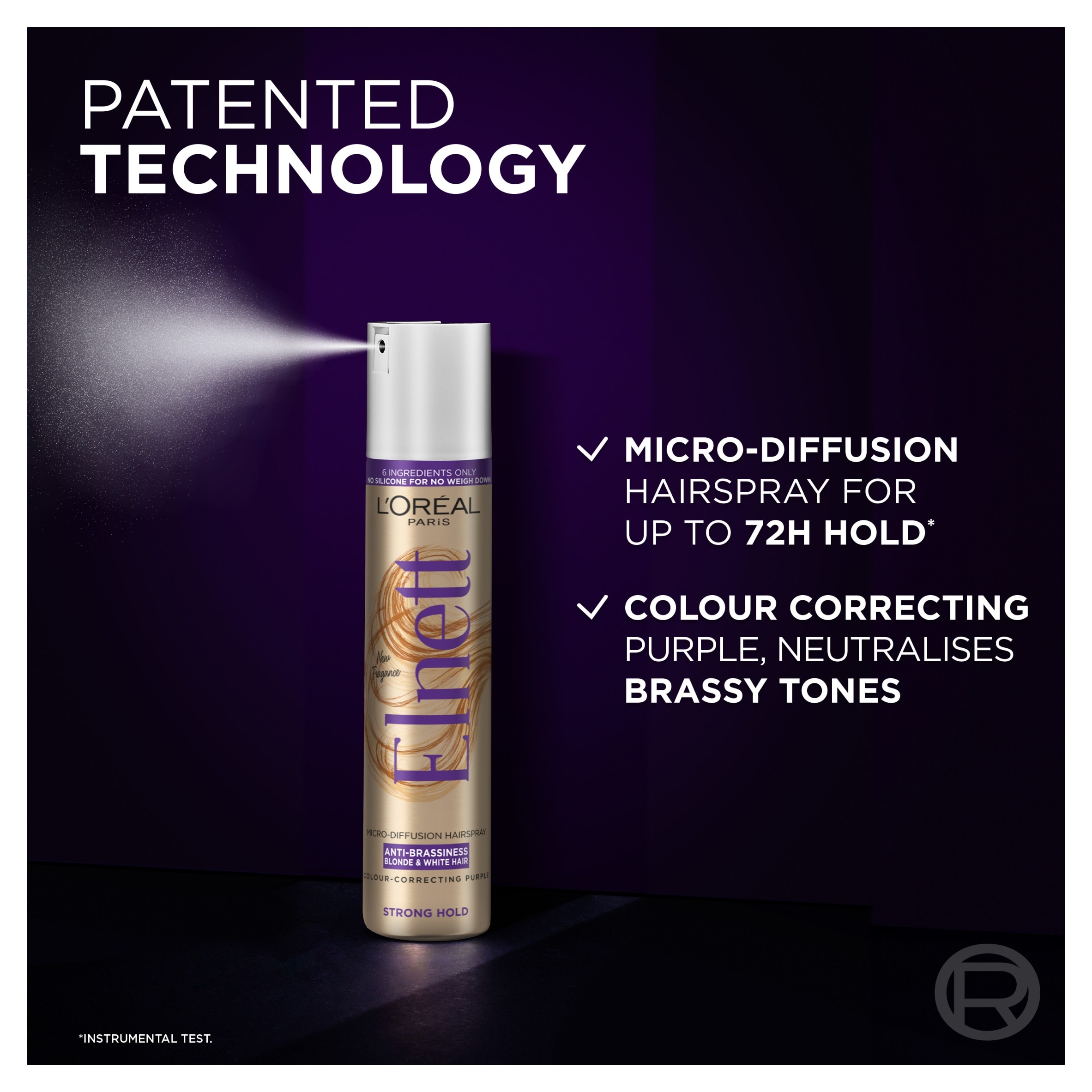 L'Oreal Elnett Anti-Brassiness Hair Spray 200ml thumbnail 3