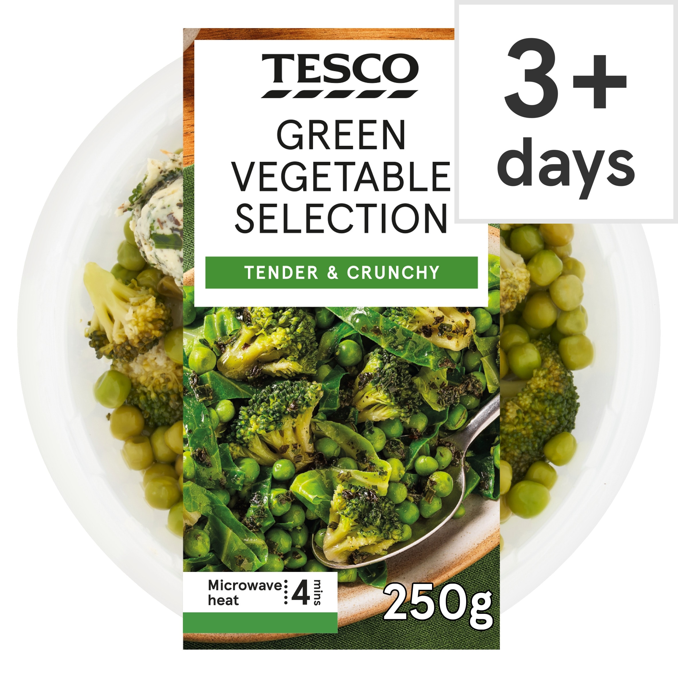 Tesco Green Vegetable Selection 250g